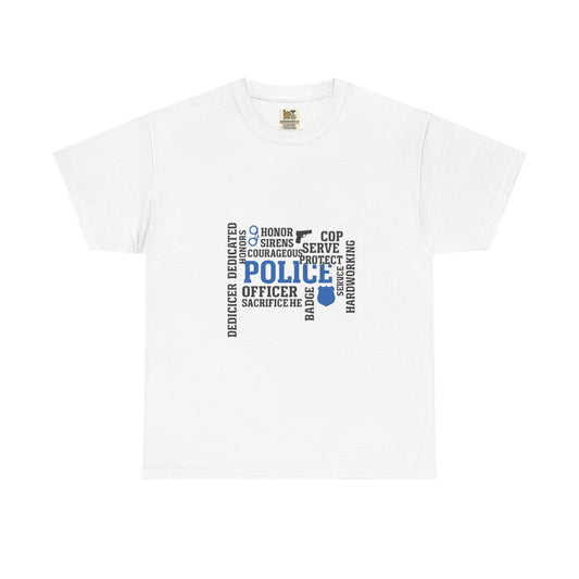 Police Officer Tribute Tee, Unisex Cotton T-Shirt, Law Enforcement Gift, Hero Appreciation Shirt, Cop Appreciation Day, Birthday Gift [...]