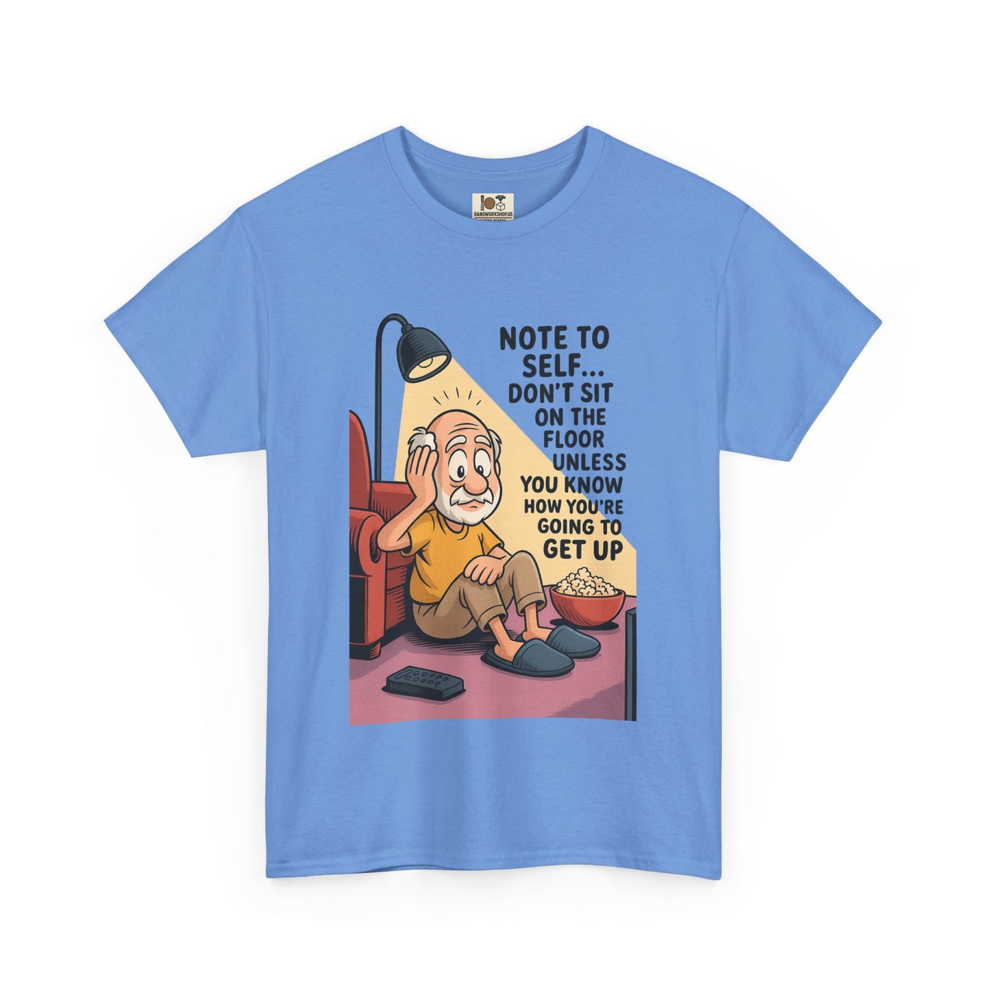 Funny Note to Self Tee for Laziness Lovers, Humor T-Shirt, Quirky Cotton Shirt, Gift for Friends, Relaxation Apparel