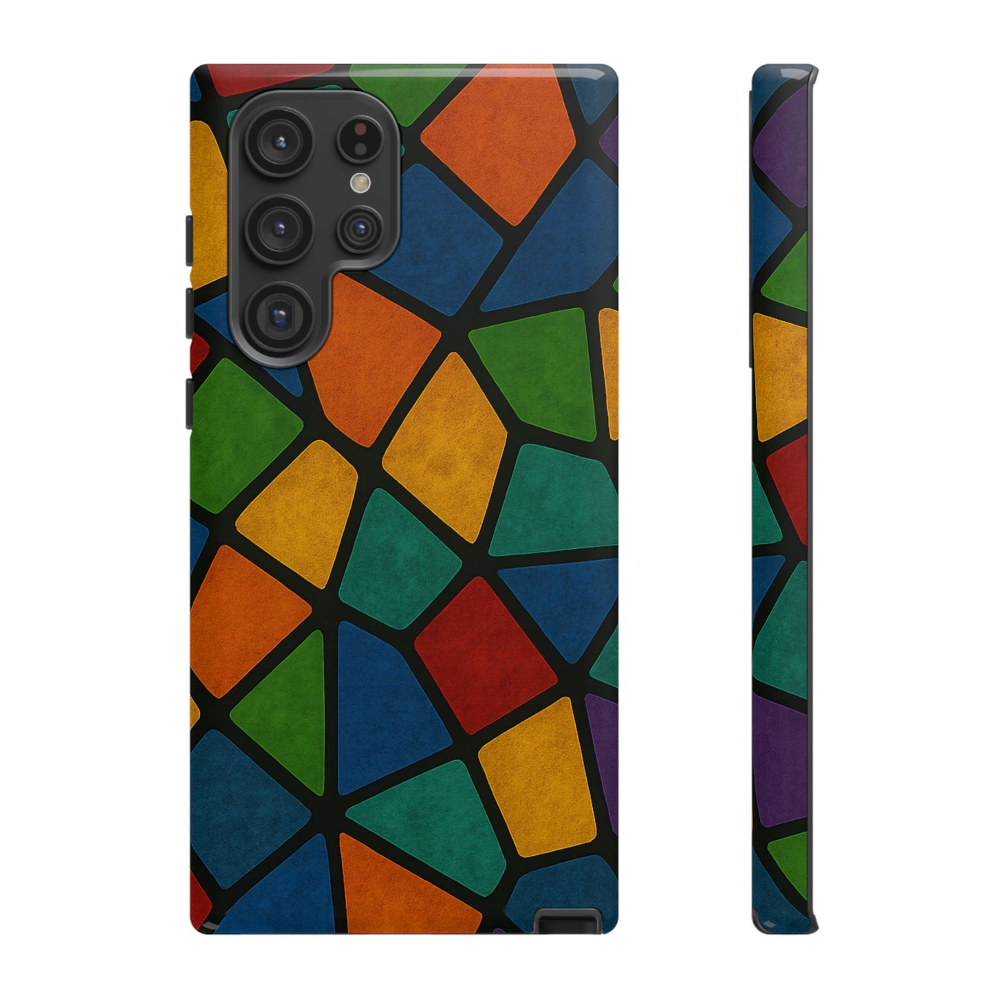 Colorful Mosaic Phone Case, Tough Cell Phone Cover, Vibrant Smartphone Protector, Unique Gift for Weddings, Birthday, Holidays
