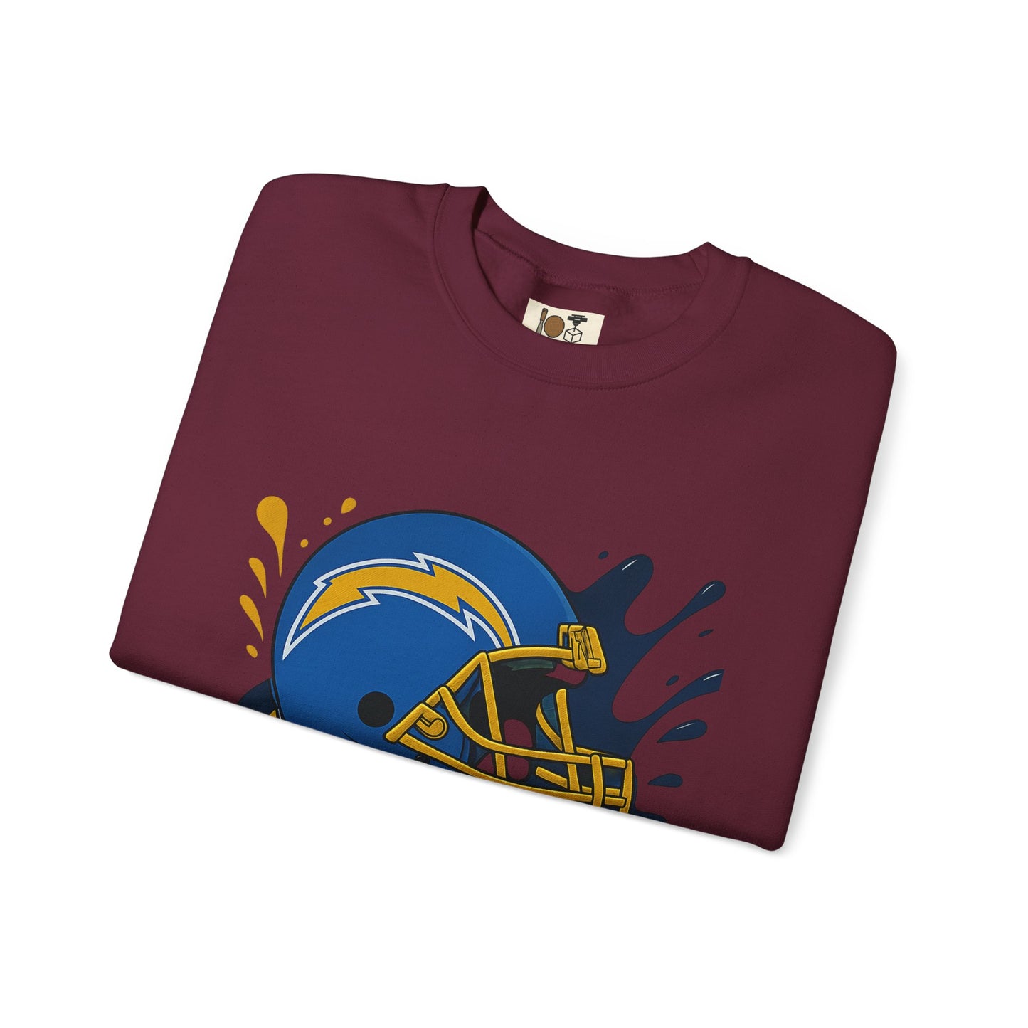 Sporty Splash Crewneck Sweatshirt - Football Lover Gift, Unisex Casual Wear, Game Day Attire, Cozy Sweatshirt, Fall Fashion