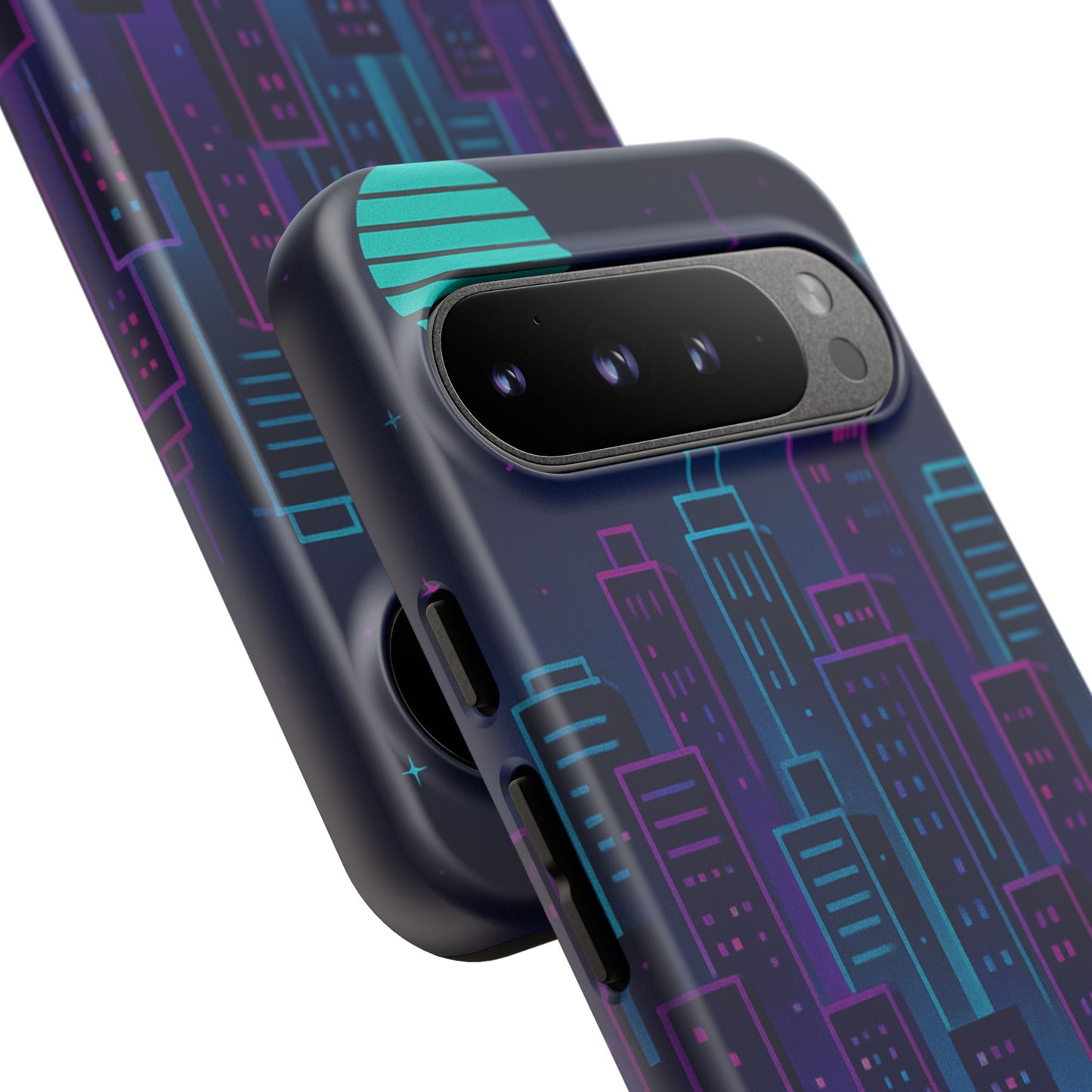 Cityscape Phone Case, Tough Cases, Urban Style, Nighttime Vibe, Phone Cover, Gift for City Lovers, Modern Design