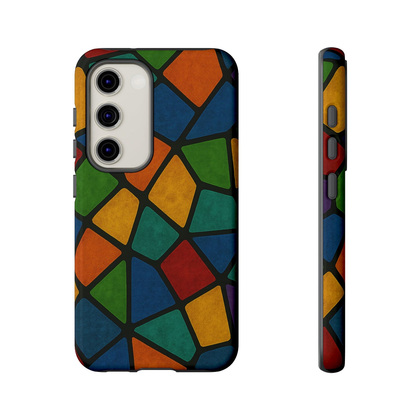 Colorful Mosaic Phone Case, Tough Cell Phone Cover, Vibrant Smartphone Protector, Unique Gift for Weddings, Birthday, Holidays