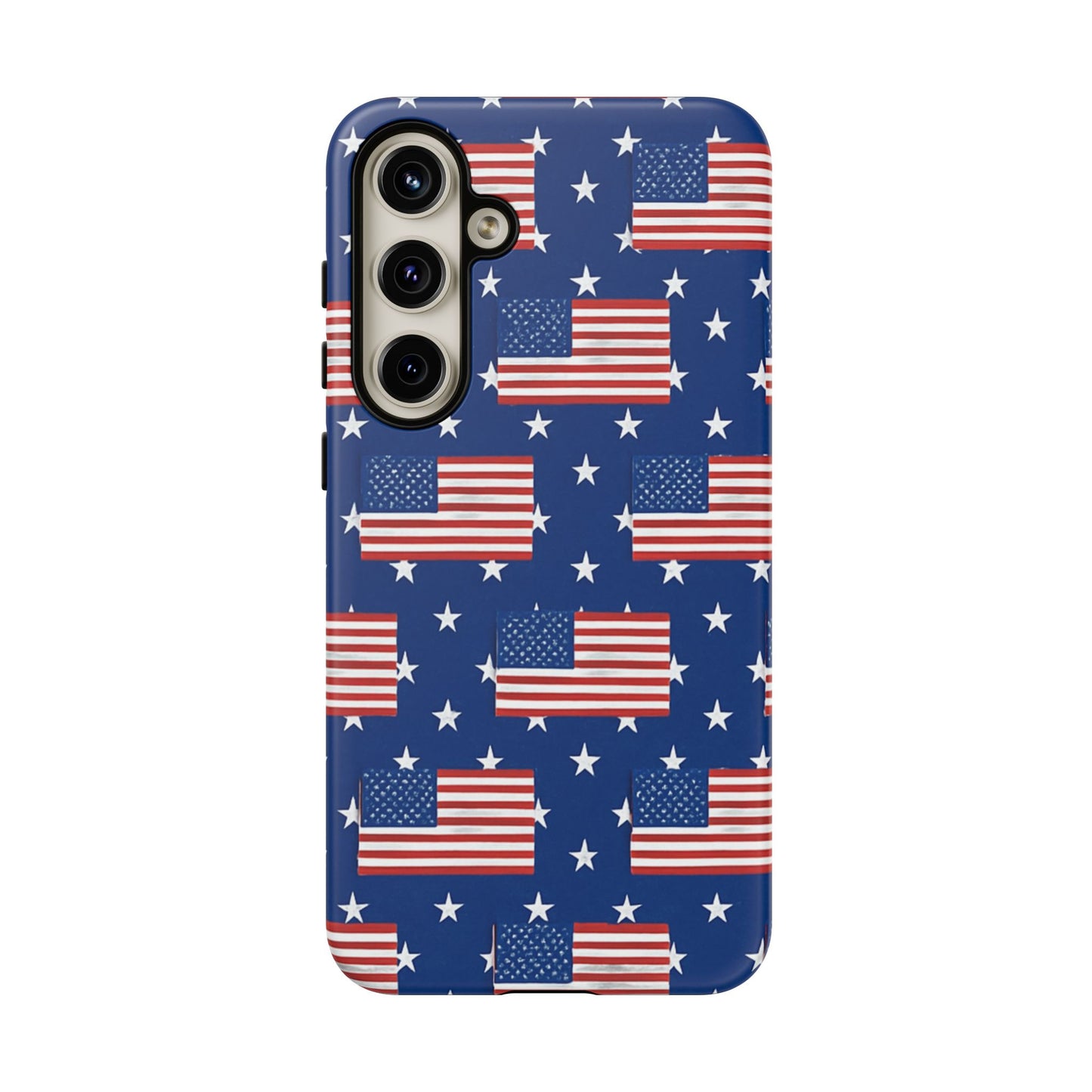 Patriotic Phone Case, Independence Day Accessories, American Flag Design, Star-Spangled Cover, Summer BBQ Gift