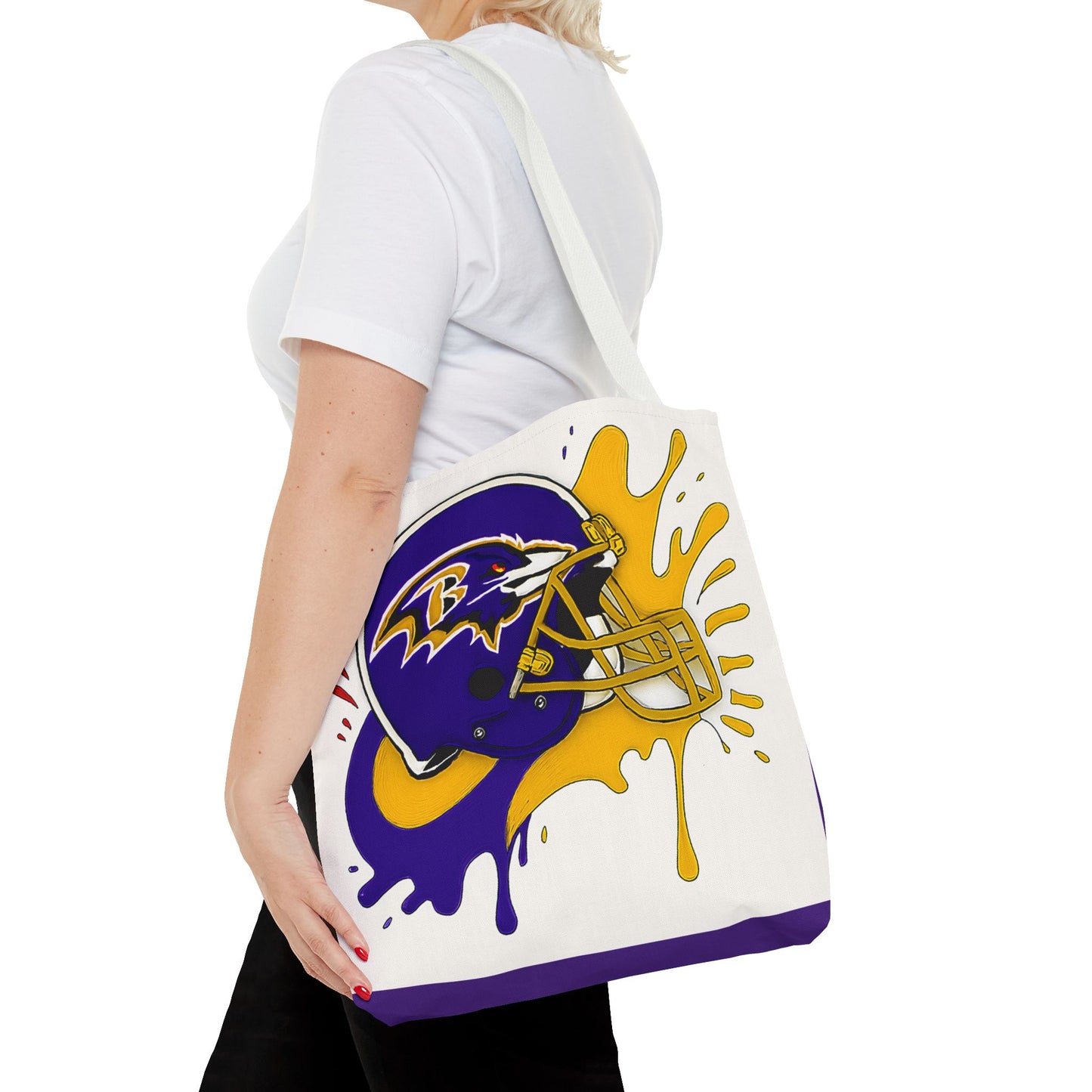 Bold Ravens-Inspired Tote Bag, Football Fan Gift, Sports Tote, Game Day Accessory, Team Spirit Bag, Unique Gift for Her