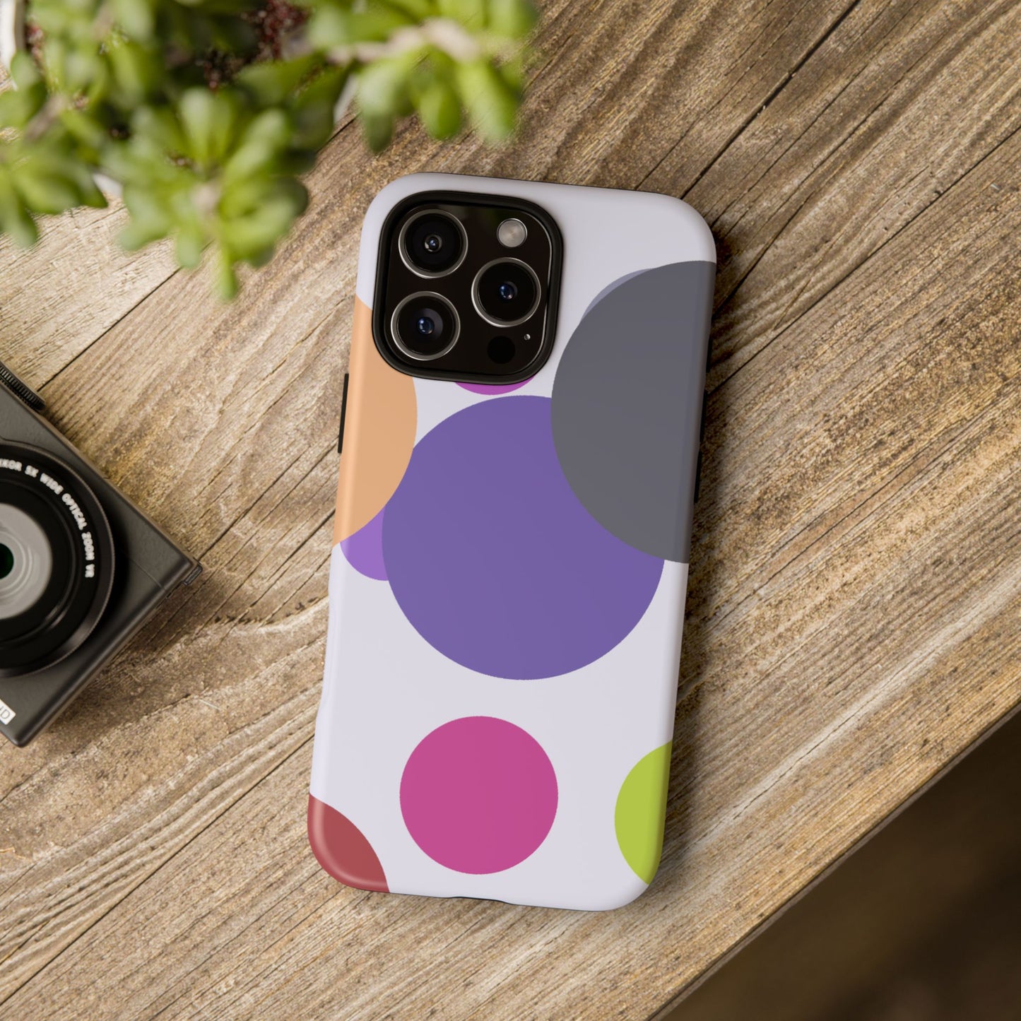 Colorful Geometric Phone Case, Bold Protective Cover for iPhone, Unique Gift for Trendy Teens, Fun Customizable Cases, Modern Design