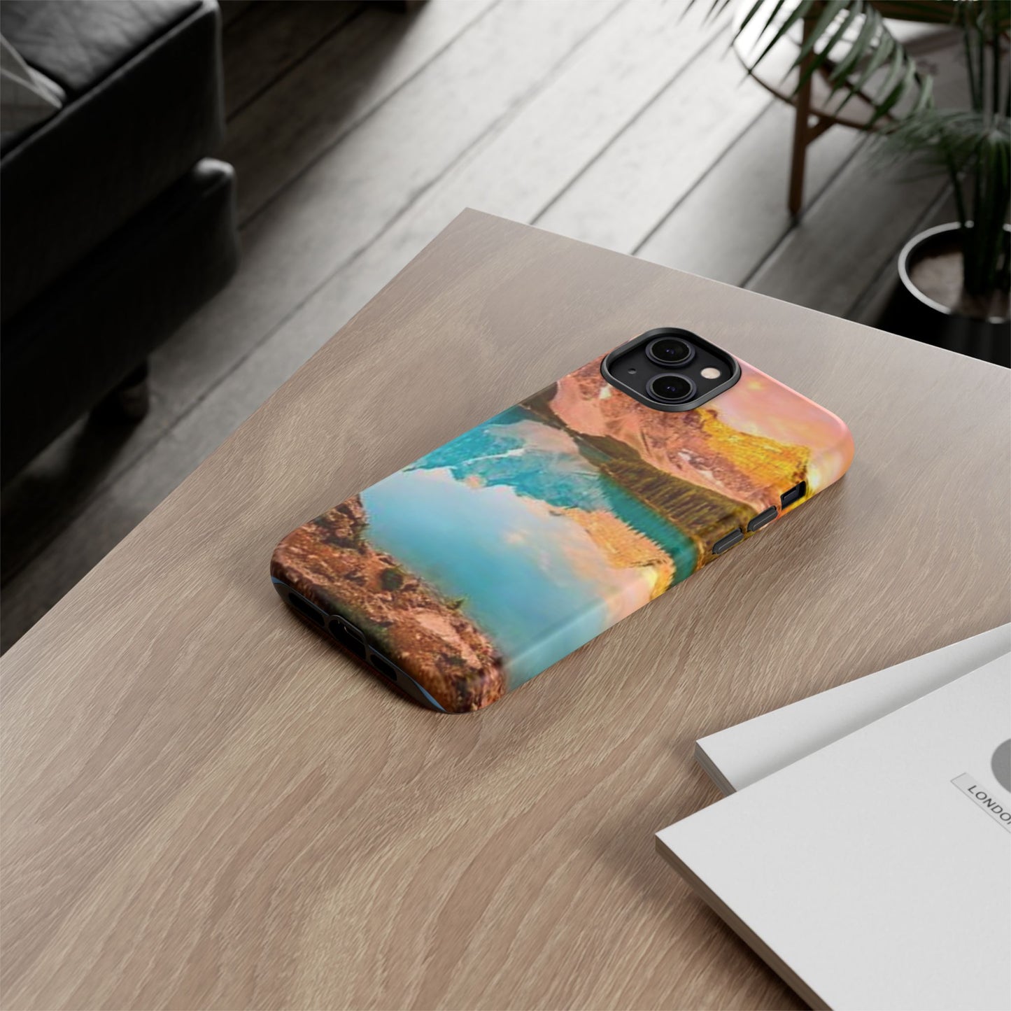Nature-Inspired Phone Case with Mountain and Lake Design, Aesthetic Tough Cases for Outdoor Lovers, Phone Protection, Gift for Nature [...]