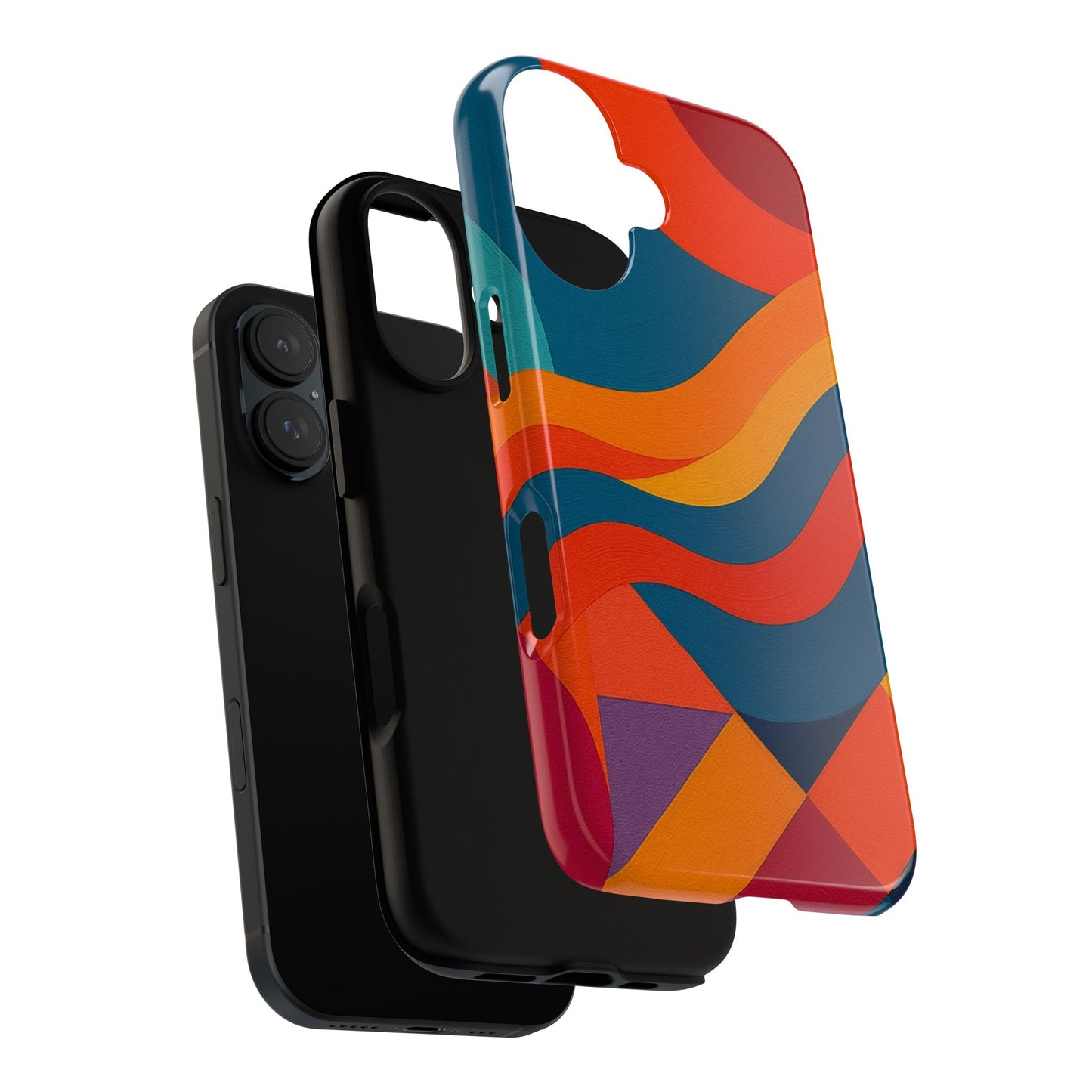 Vibrant Phone Case, Abstract Design Cover, Tough Cases for All Occasions, Stylish Gift for Tech Lovers, Modern Phone Accessories