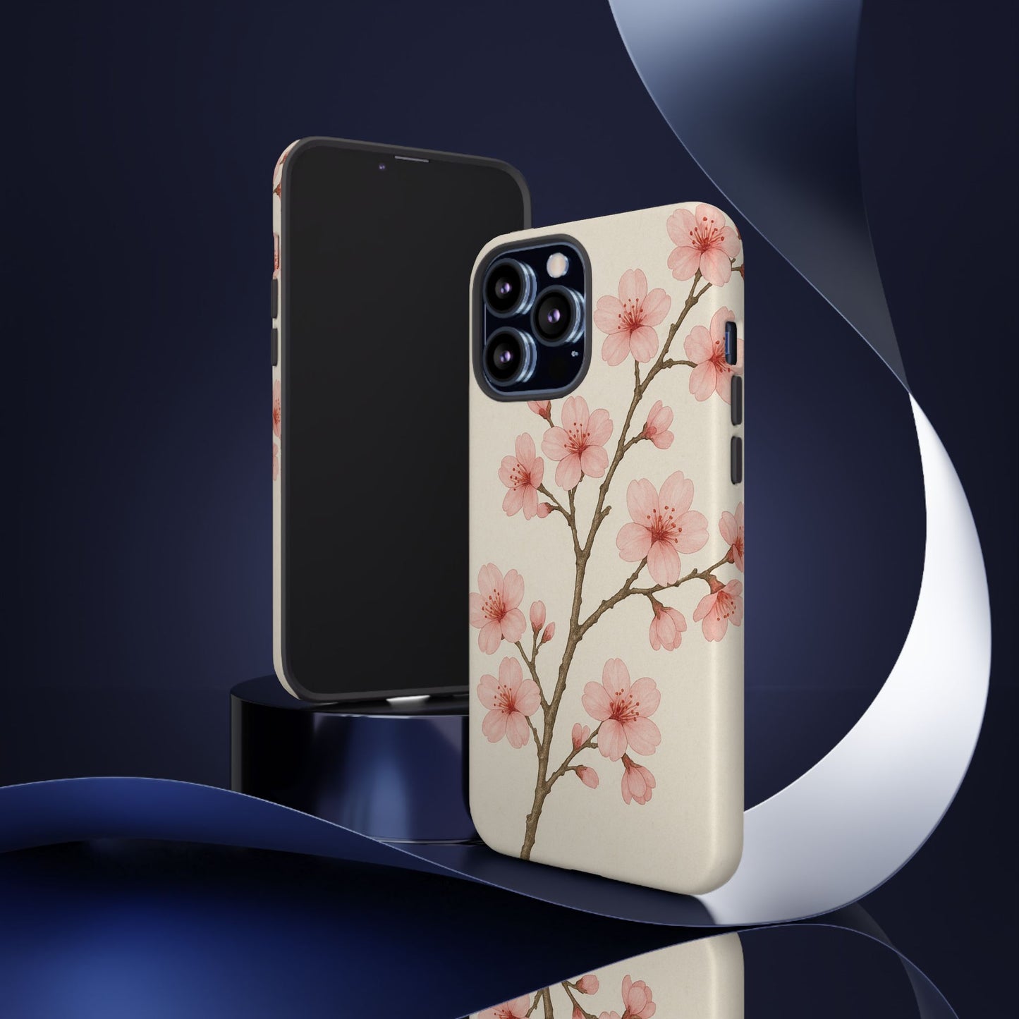 Cherry Blossom Phone Case, Floral Phone Cover, Tough Case for Gifts, Spring Decor, Cute Tech Accessories, Nature Lover's Gift