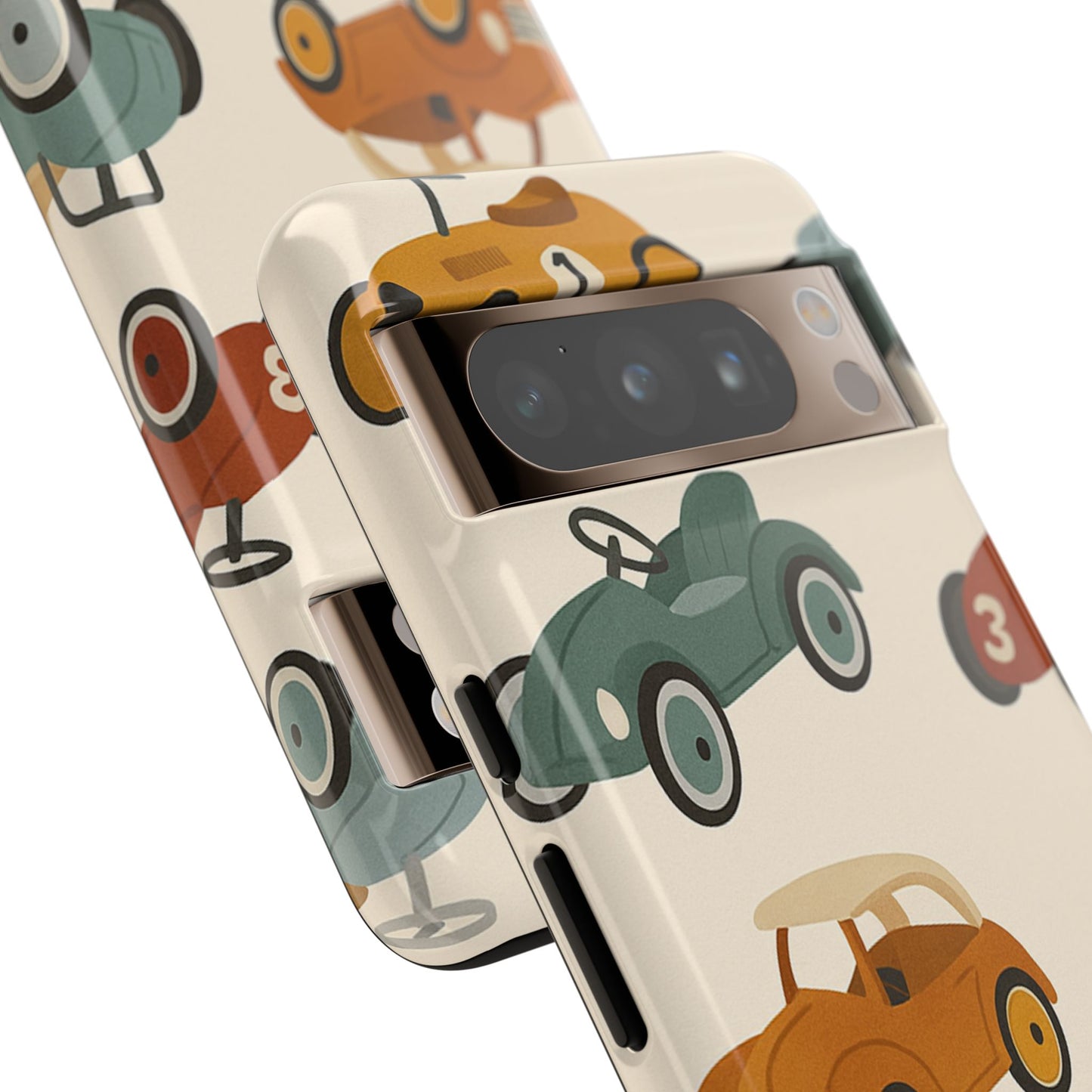 Vintage Car Phone Case, Tough Cases, Kids Gift, Car Lover Accessory, Retro Style, Phone Protection, Unique Design, pedal cars