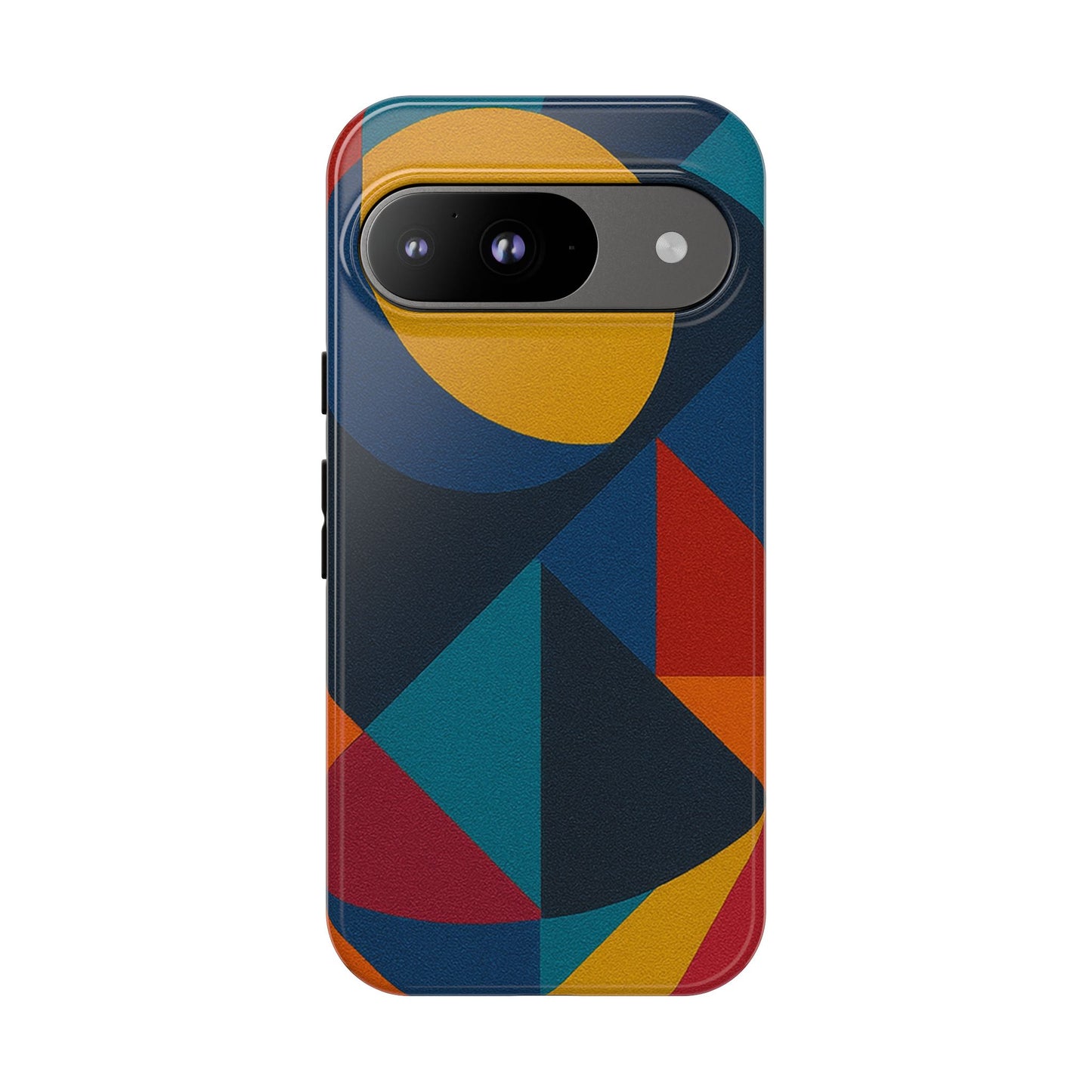 Vibrant Phone Case, Colorful Phone Cover, Geometric Design, Artistic Gift, Trendy Accessory, Vibrant Colors, Unique Design
