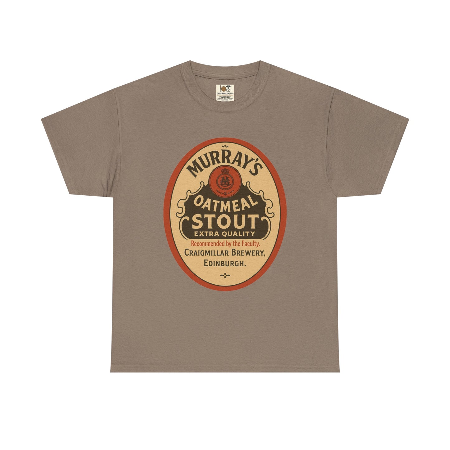 Vintage-Inspired Stout Beer Tee, Perfect for Beer Lovers, Casual Wear, Gifts, Unisex Heavy Cotton Tee with Brewery Design