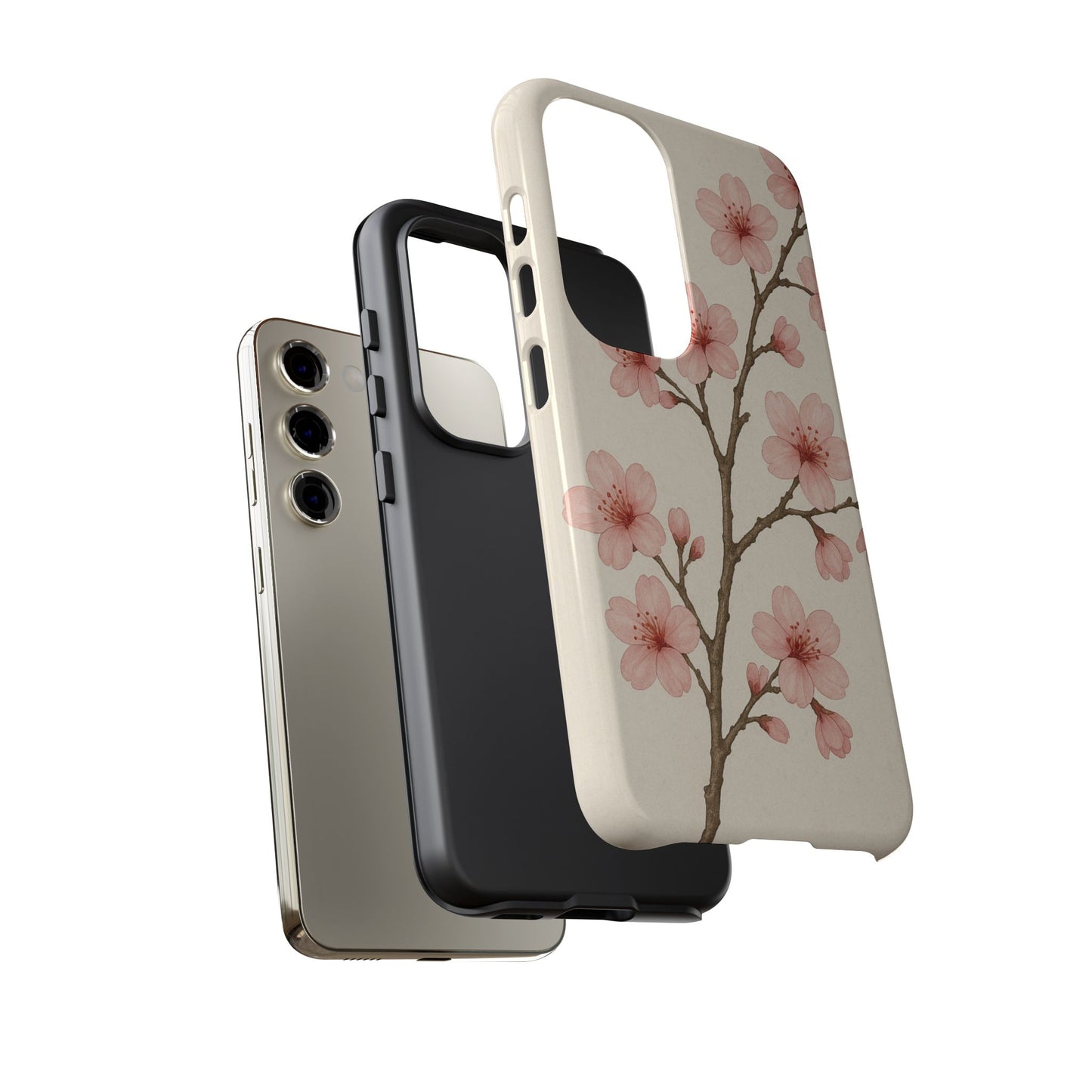 Cherry Blossom Phone Case, Floral Phone Cover, Tough Case for Gifts, Spring Decor, Cute Tech Accessories, Nature Lover's Gift