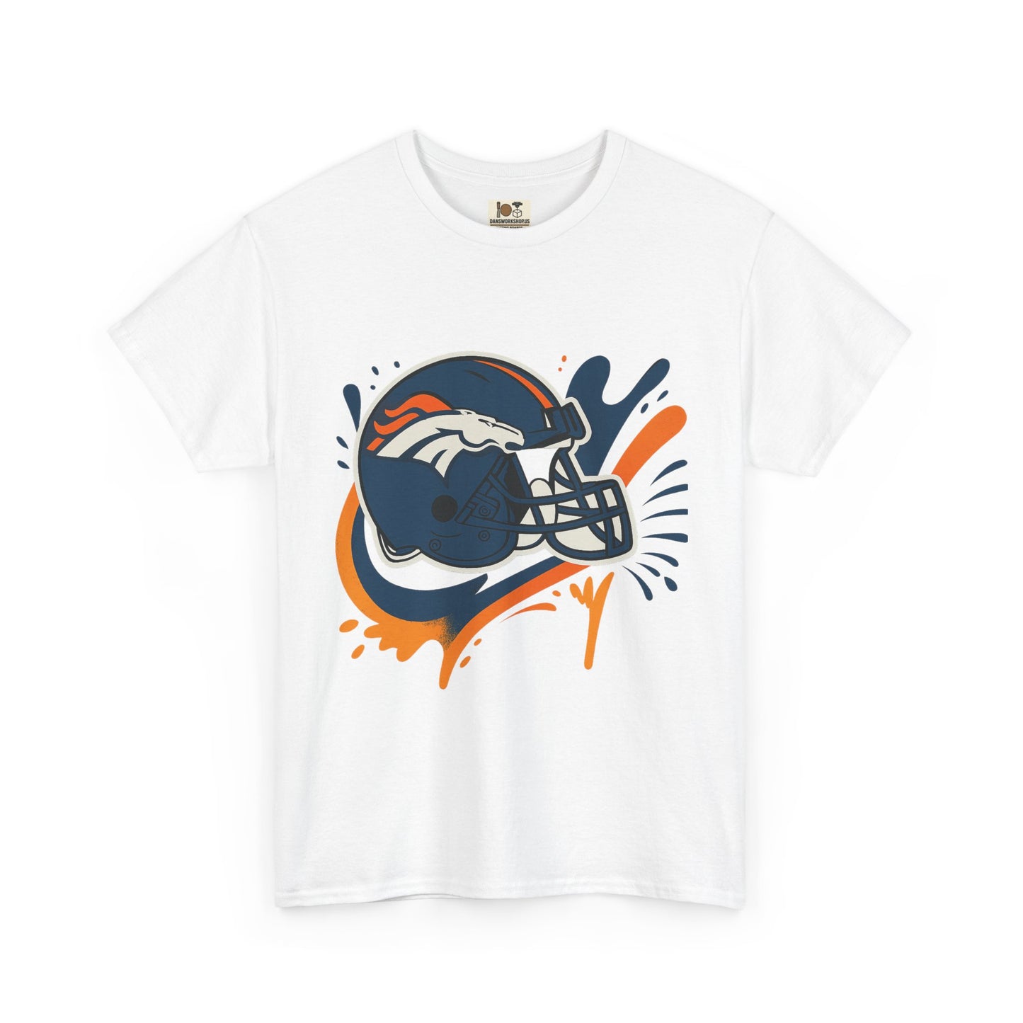 Denver Broncos Heavy Cotton Tee, Sports Team Shirt, Game Day Apparel, Unisex T-Shirt, Football Fan Gift, Denver Merchandise