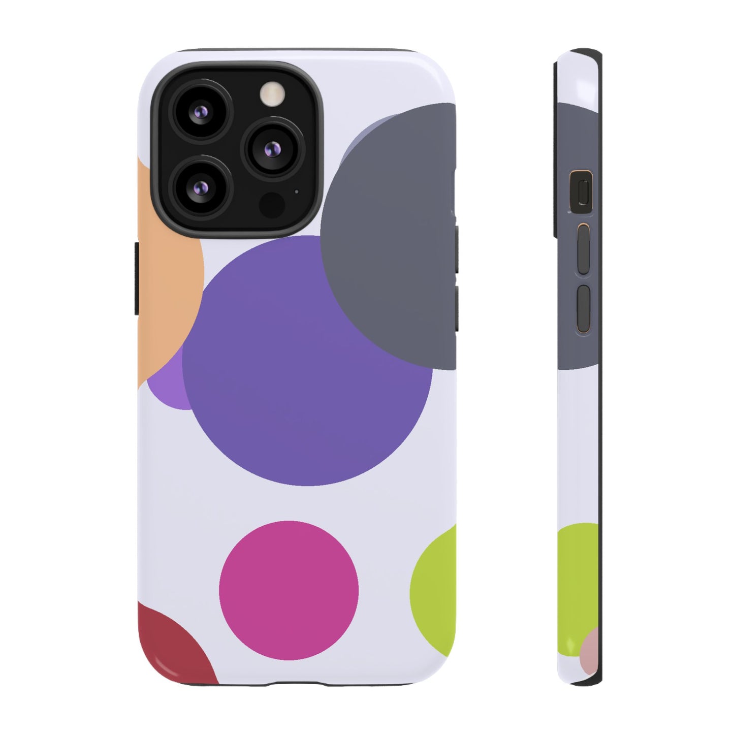 Colorful Geometric Phone Case, Bold Protective Cover for iPhone, Unique Gift for Trendy Teens, Fun Customizable Cases, Modern Design