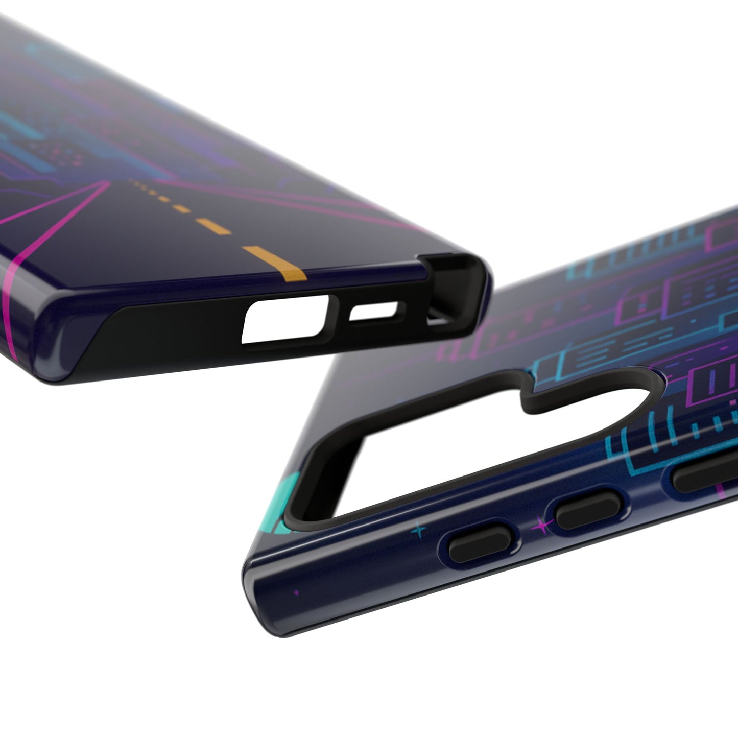 Cityscape Phone Case, Tough Cases, Urban Style, Nighttime Vibe, Phone Cover, Gift for City Lovers, Modern Design