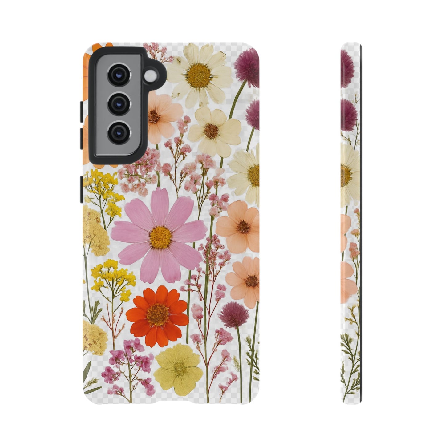 Floral Phone Case - Tough Cases, Stylish Protective Cover, Flower Design, Trendy Gift, Nature Lover Accessory, DRIED FLOWERS
