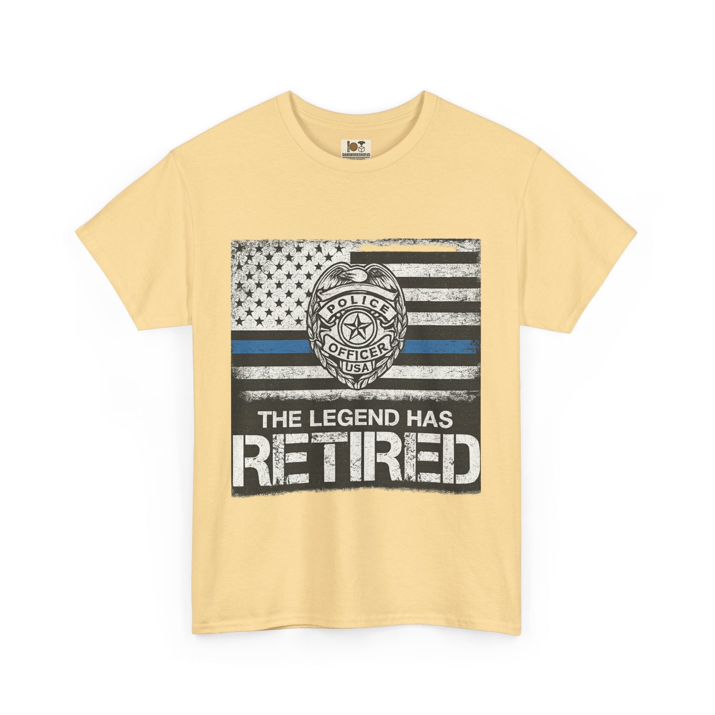 Retired Legend Tee, Police Retirement Gift, Unisex Cotton T-Shirt, Law Enforcement Apparel, Perfect for Retirees