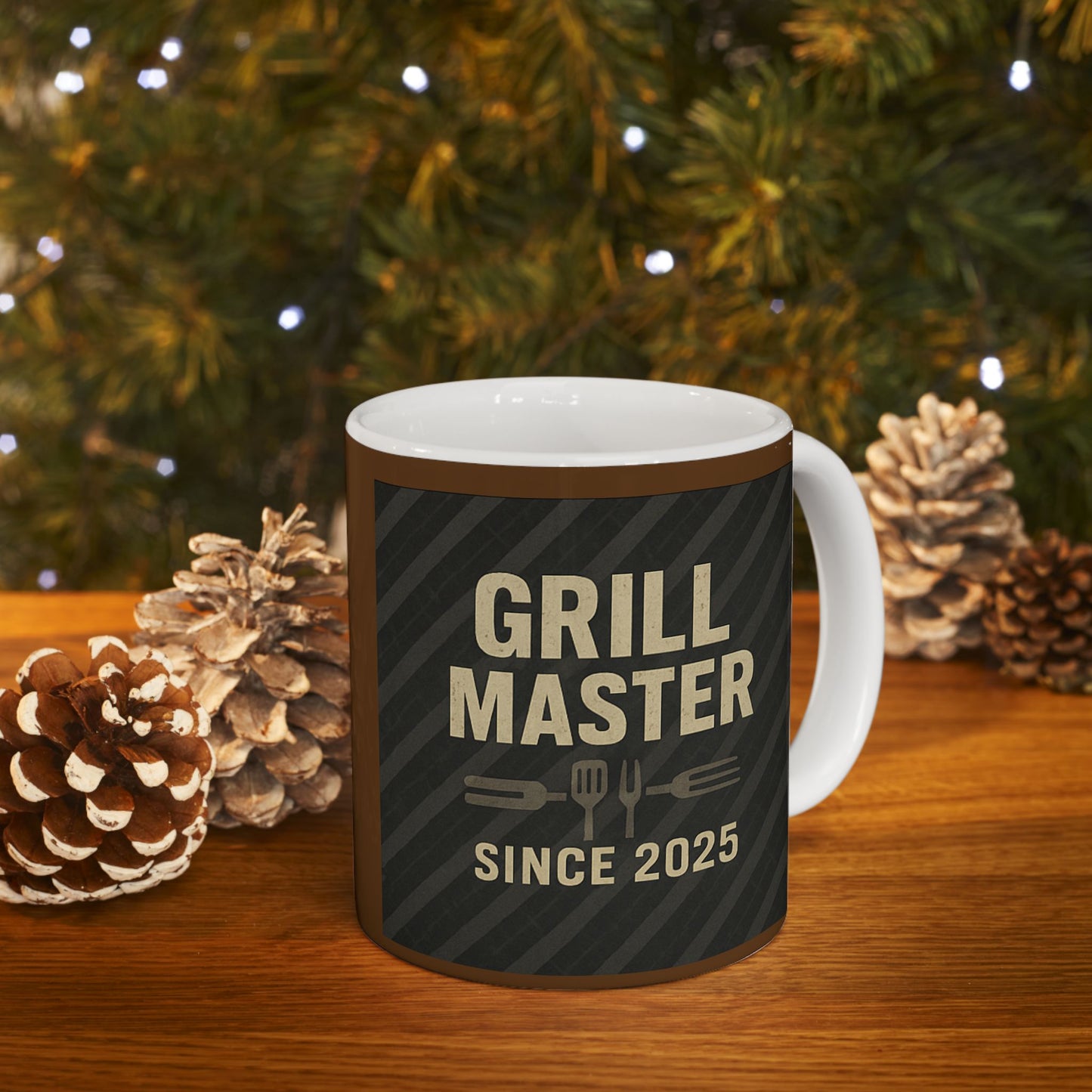 Grill Master Ceramic Mug - Perfect Gift for BBQ Lovers, Coffee Enthusiasts, Father's Day, Home Decor, Kitchen Essentials
