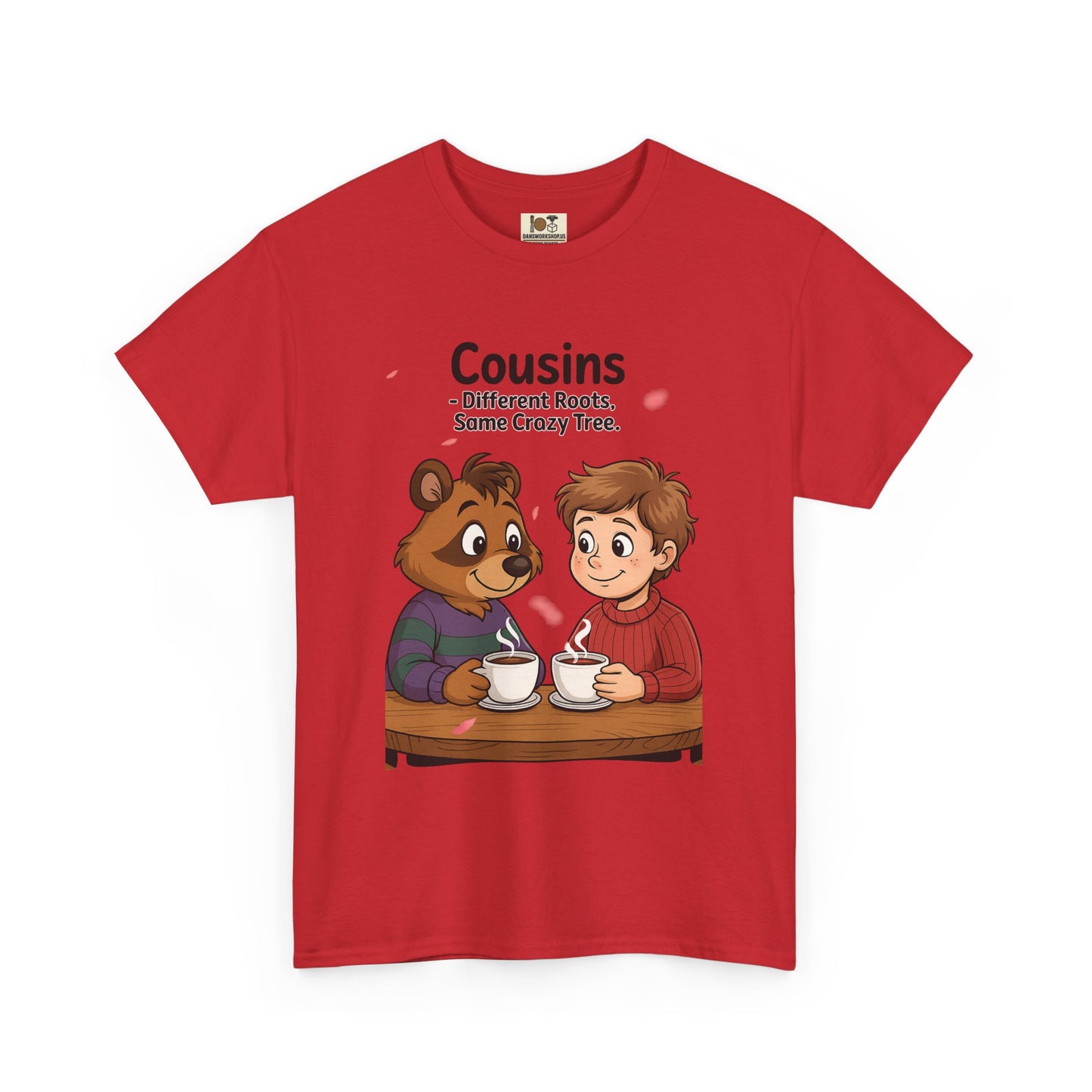 Cousins Coffee Tee - Cute Graphic T-Shirt for Family, Cousins Gift, Funny Tee, Casual Wear, Birthday Gift
