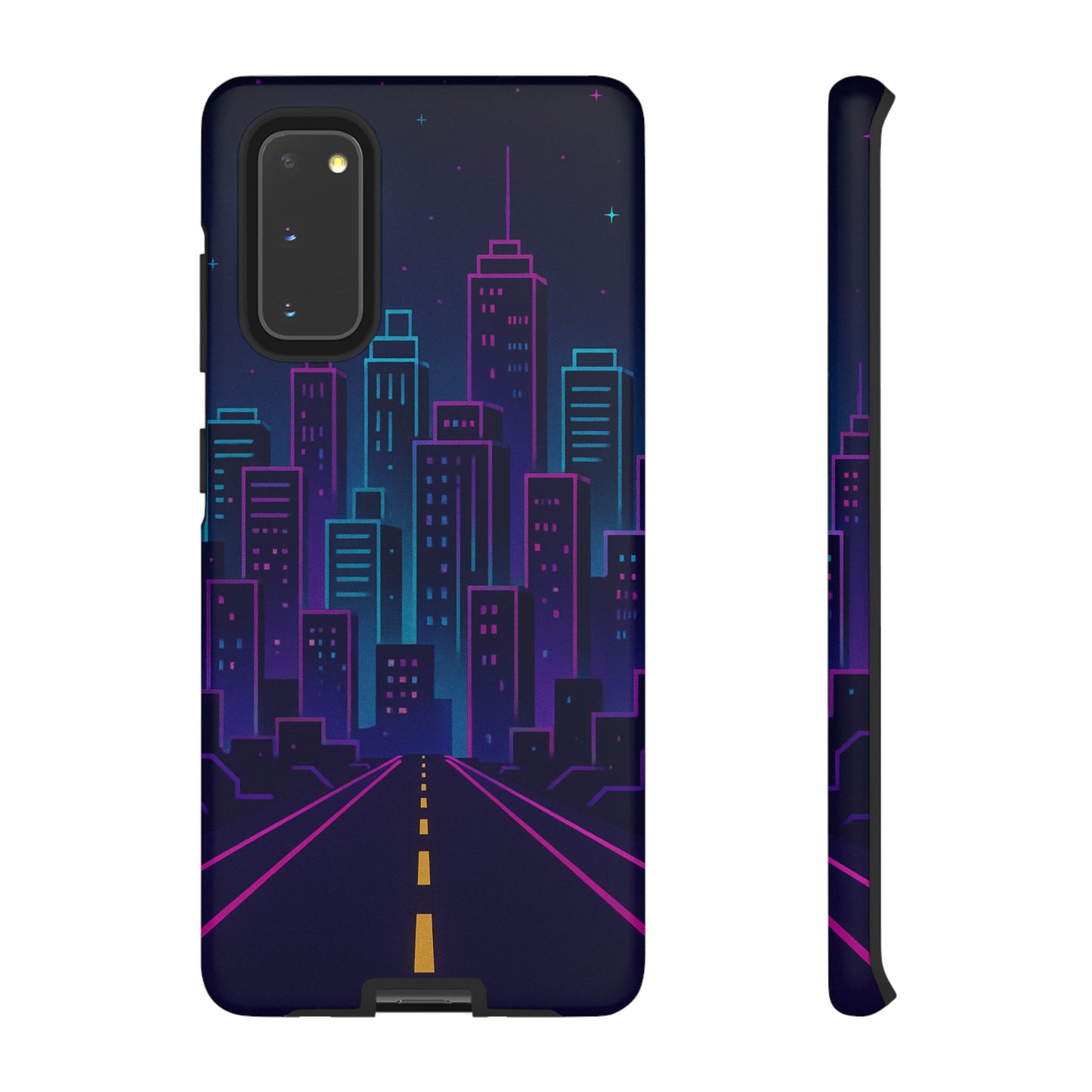 Cityscape Phone Case, Tough Cases, Urban Style, Nighttime Vibe, Phone Cover, Gift for City Lovers, Modern Design