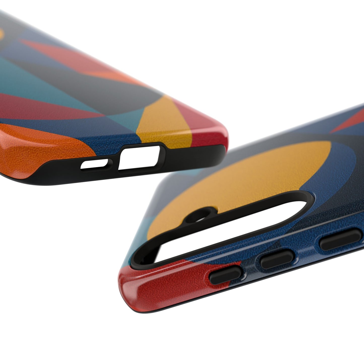 Vibrant Phone Case, Colorful Phone Cover, Geometric Design, Artistic Gift, Trendy Accessory, Vibrant Colors, Unique Design