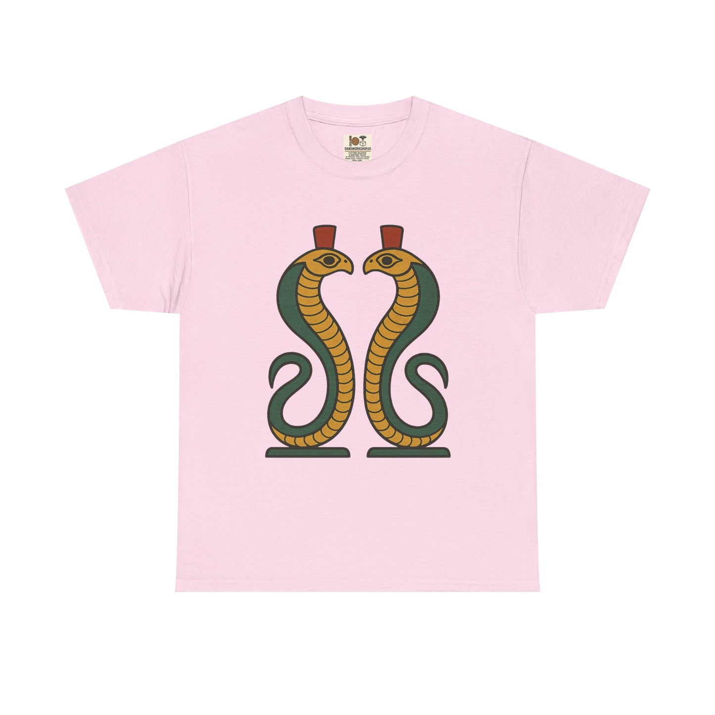 Cobra Graphic Tee - Unisex Heavy Cotton T-Shirt, Vintage Snake T-Shirt, Cool Graphic Tee, Animal Lover Gift, Summer Casual Wear, Egyptian