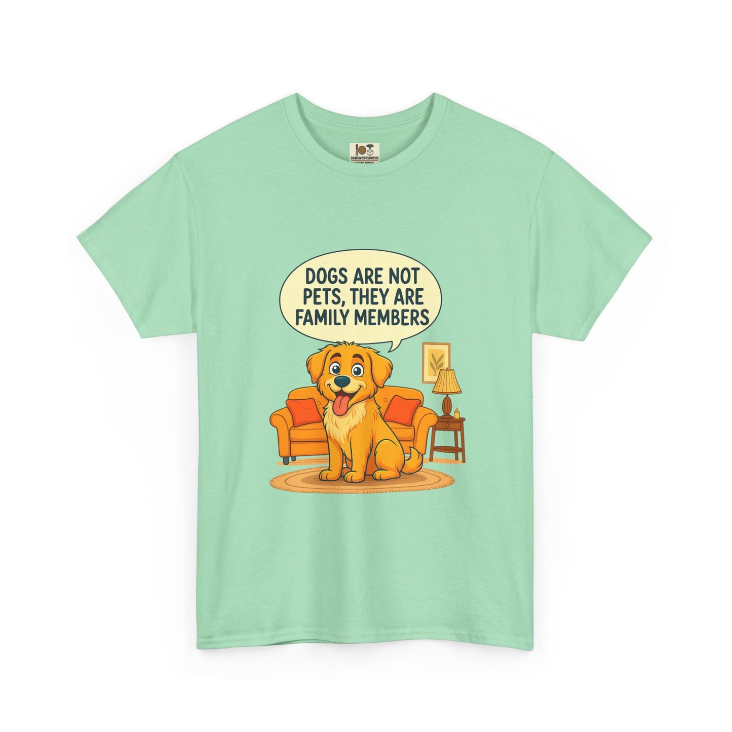 Family Member Dog Tee - Unisex Heavy Cotton Shirt, Pet Lover Gift, Birthday Gift, Casual Wear, Animal Lover Apparel