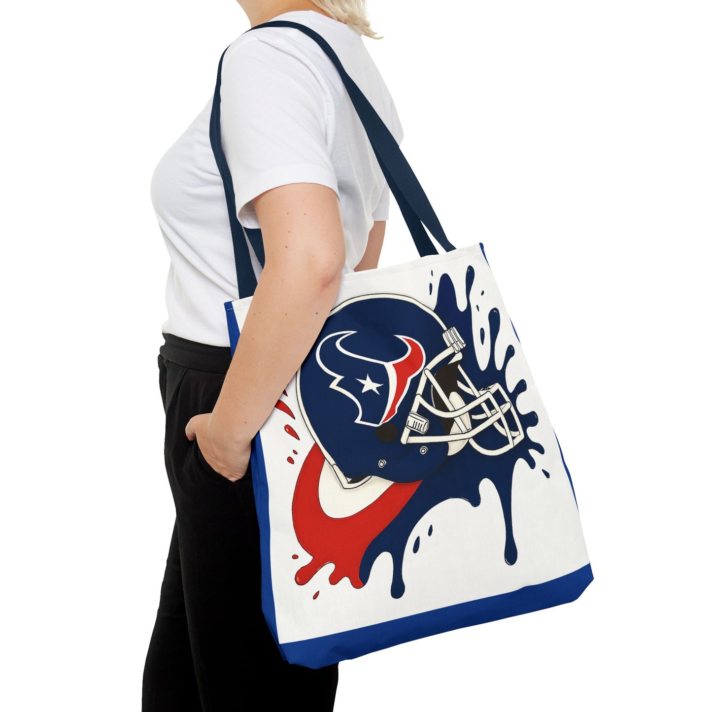 Football Splash Design Tote Bag, Sports Fan Bag, Game Day Accessory, NFL Tote, Casual Gym Bag, Carry-All for Sports Enthusiasts