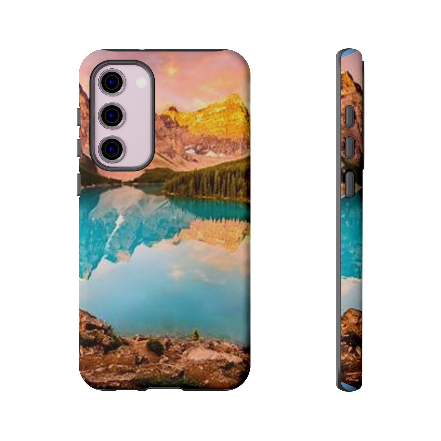 Nature-Inspired Phone Case with Mountain and Lake Design, Aesthetic Tough Cases for Outdoor Lovers, Phone Protection, Gift for Nature [...]