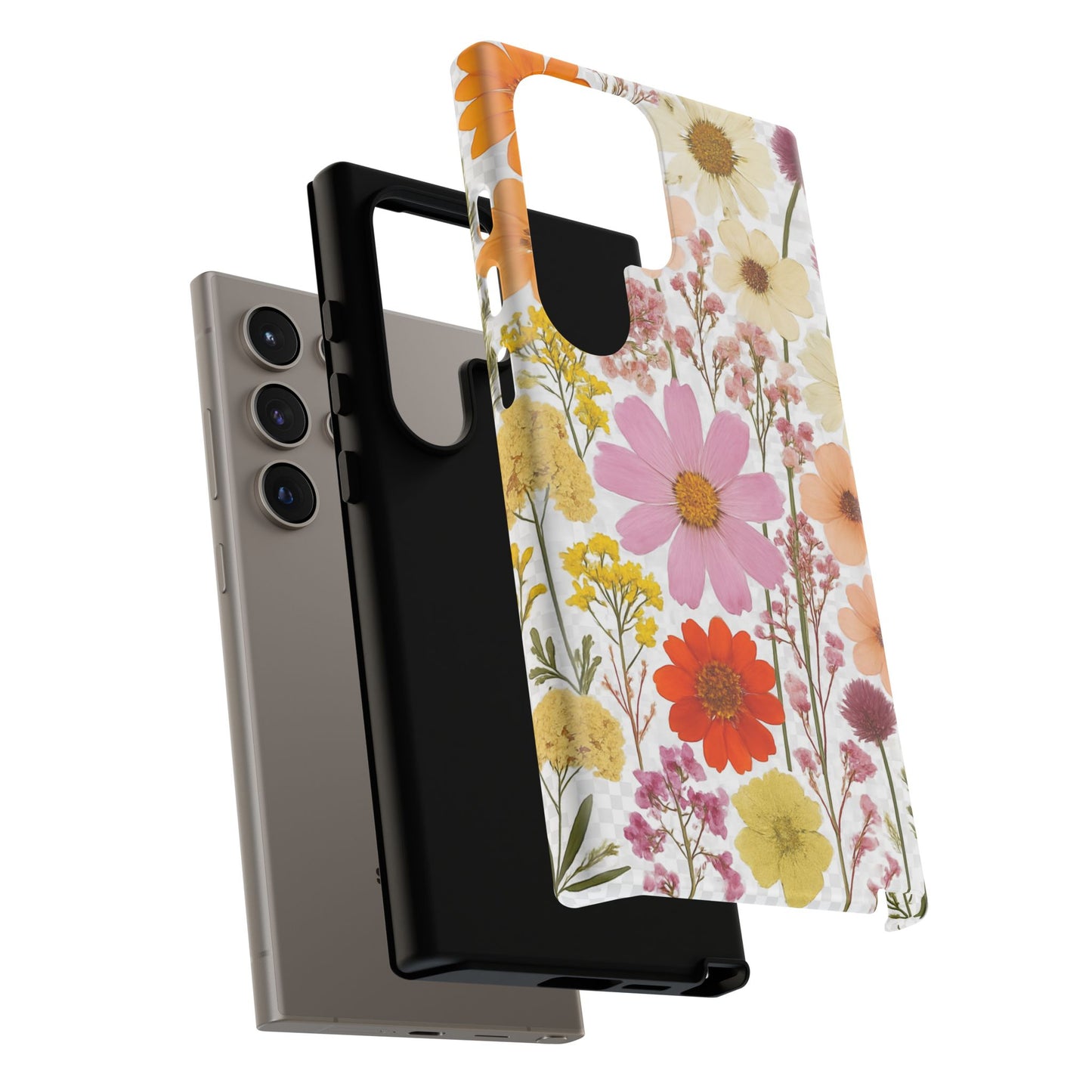 Floral Phone Case - Tough Cases, Stylish Protective Cover, Flower Design, Trendy Gift, Nature Lover Accessory, DRIED FLOWERS