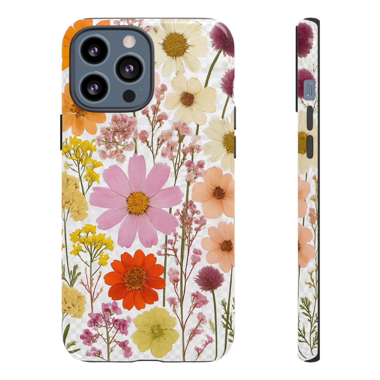 Floral Phone Case - Tough Cases, Stylish Protective Cover, Flower Design, Trendy Gift, Nature Lover Accessory, DRIED FLOWERS