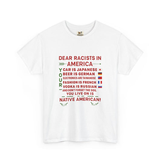 Cultural Awareness Tee, Unisex Heavy Cotton Tee, Anti-Racist Shirt, Social Justice Clothing, Statement T-Shirt, Gift for Activists