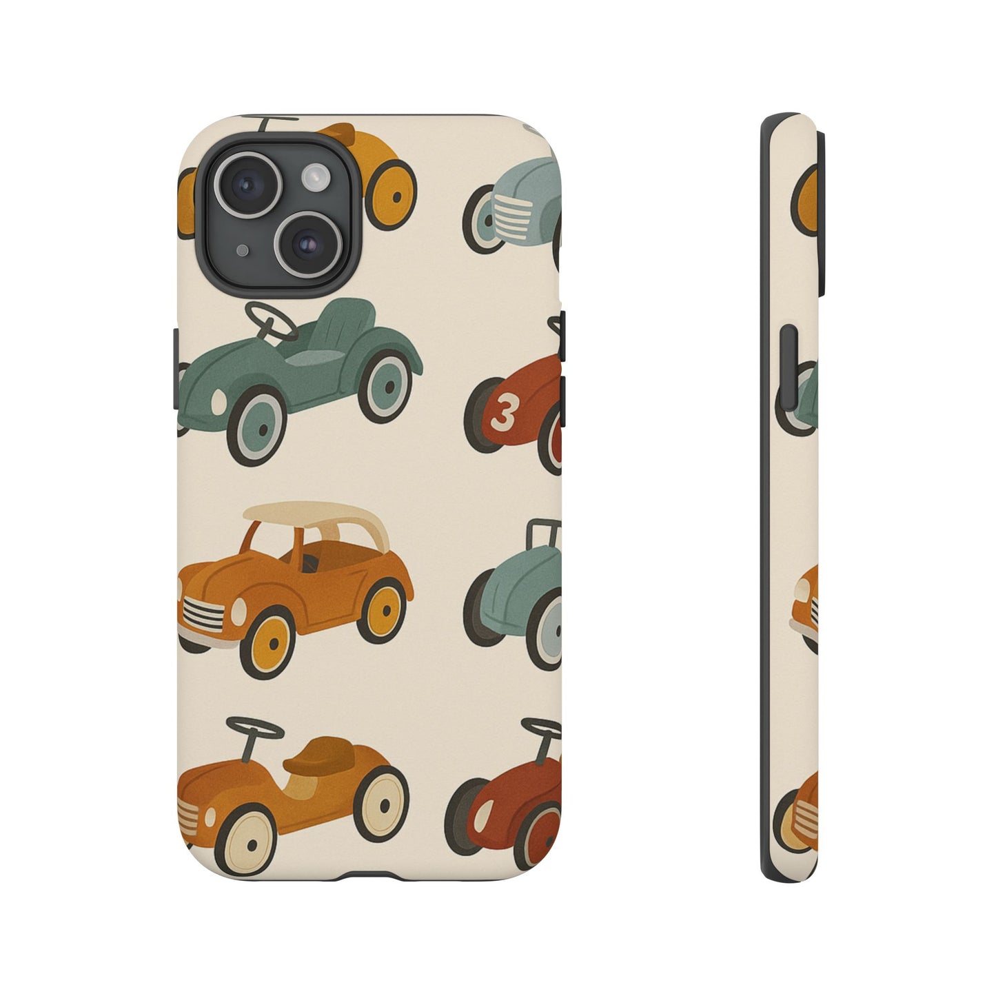 Vintage Car Phone Case, Tough Cases, Kids Gift, Car Lover Accessory, Retro Style, Phone Protection, Unique Design, pedal cars