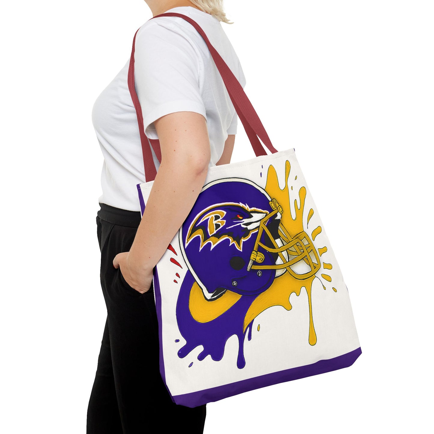 Bold Ravens-Inspired Tote Bag, Football Fan Gift, Sports Tote, Game Day Accessory, Team Spirit Bag, Unique Gift for Her