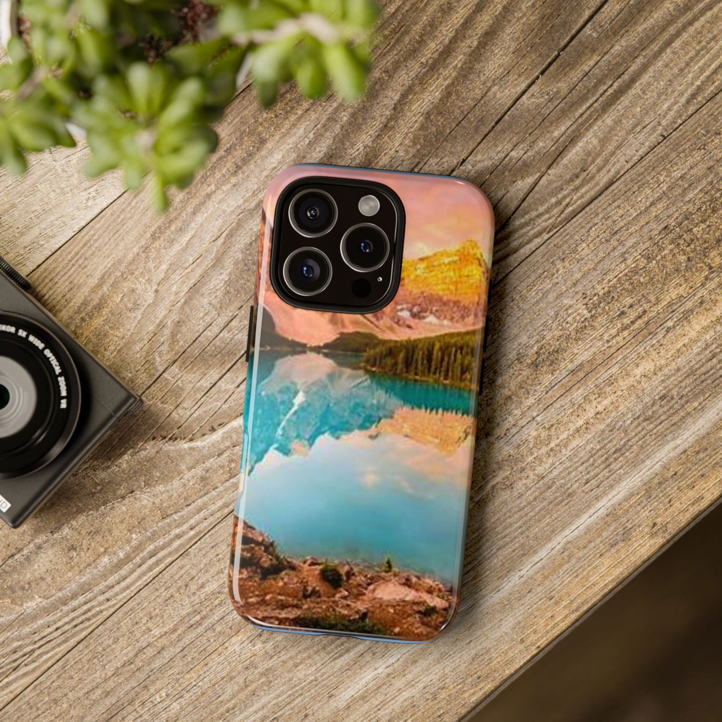 Nature-Inspired Phone Case with Mountain and Lake Design, Aesthetic Tough Cases for Outdoor Lovers, Phone Protection, Gift for Nature [...]