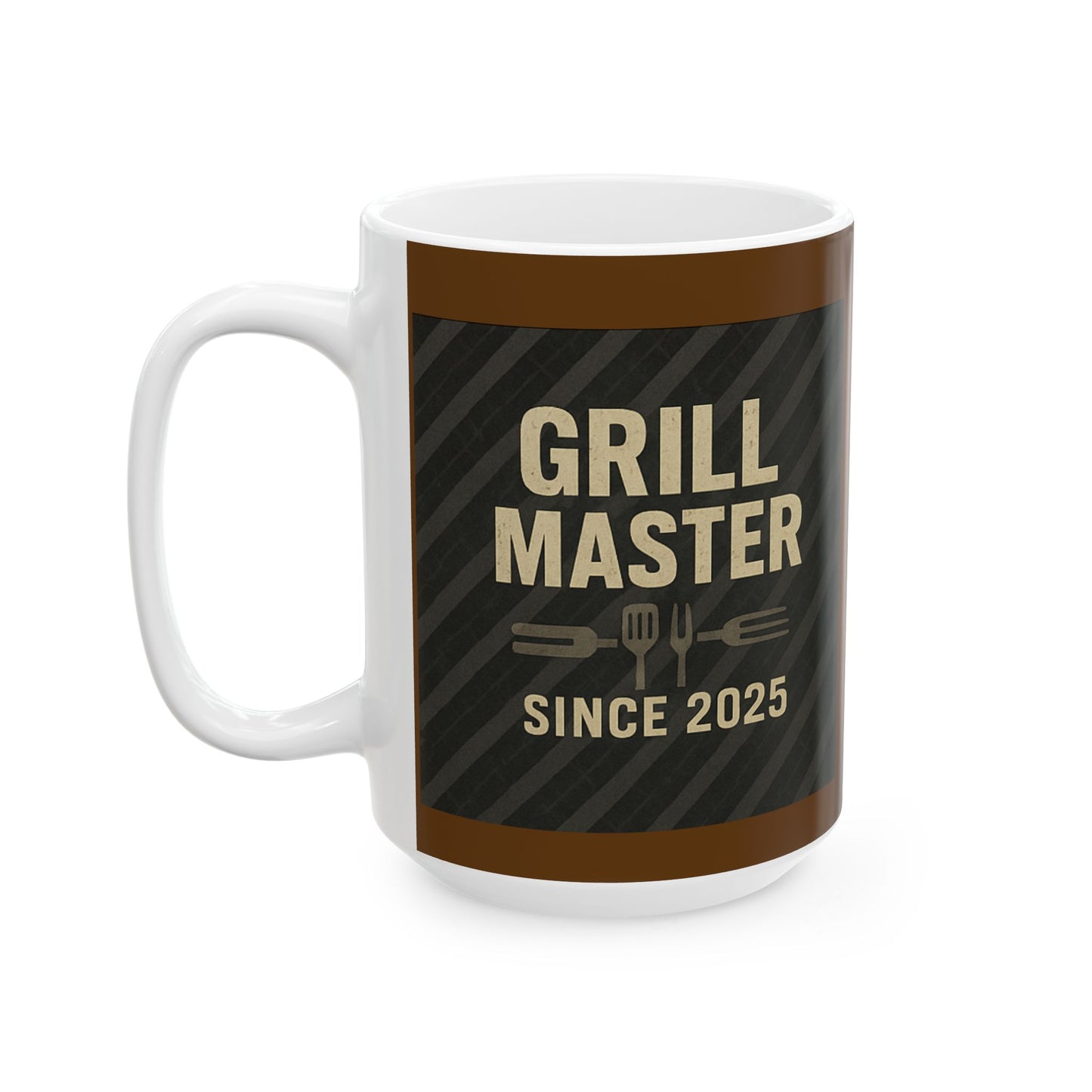 Grill Master Ceramic Mug - Perfect Gift for BBQ Lovers, Coffee Enthusiasts, Father's Day, Home Decor, Kitchen Essentials