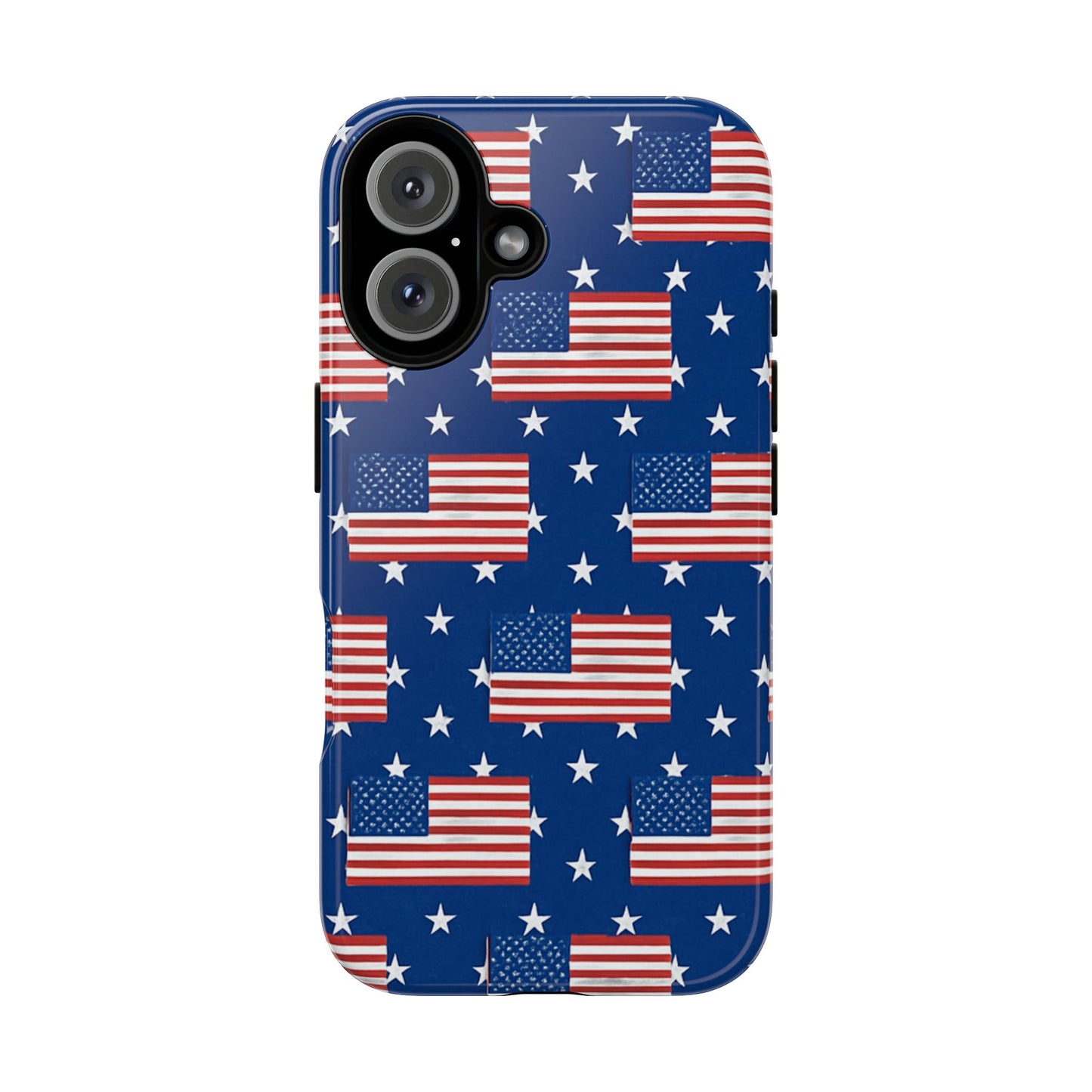 Patriotic Phone Case, Independence Day Accessories, American Flag Design, Star-Spangled Cover, Summer BBQ Gift