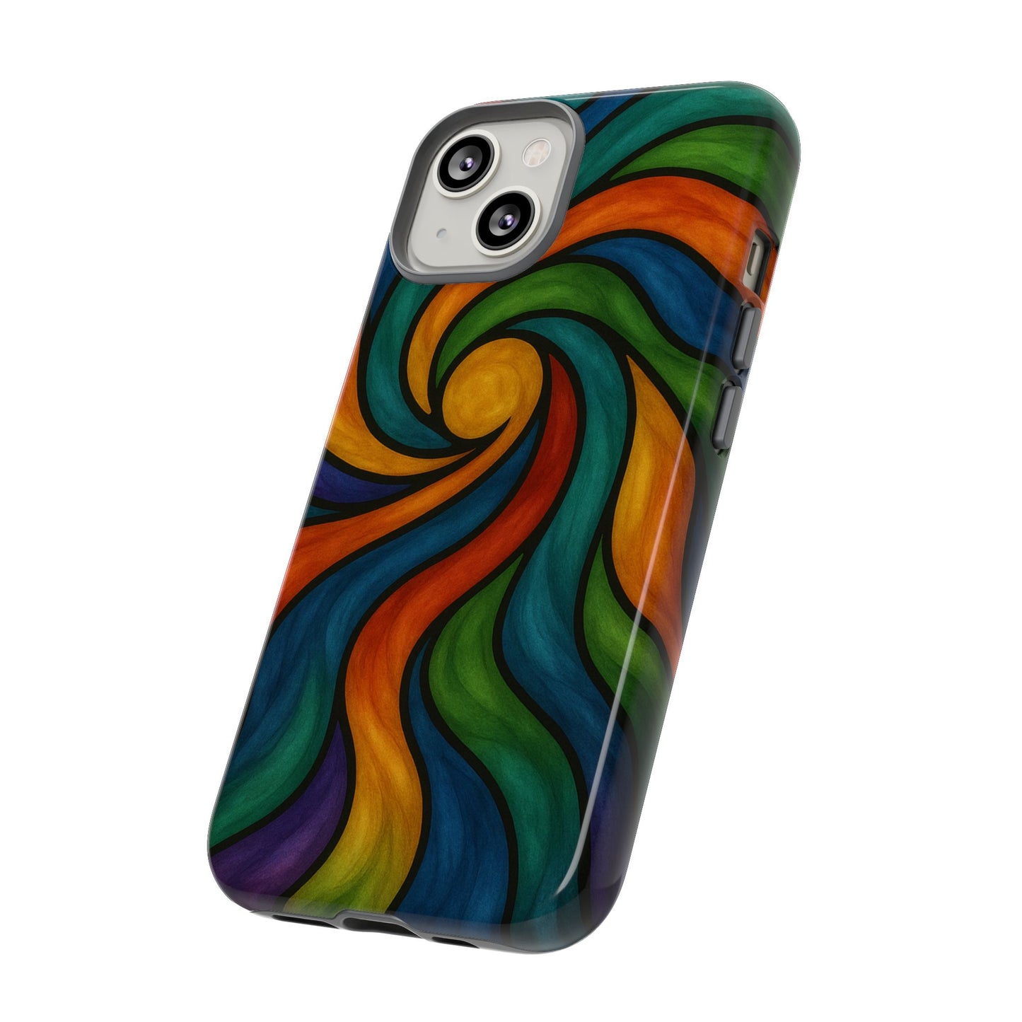 Colorful Swirl Phone Case | Tough Cases, Vibrant Design, Gift for Art Lovers, Funky Case, Unique Phone Accessories