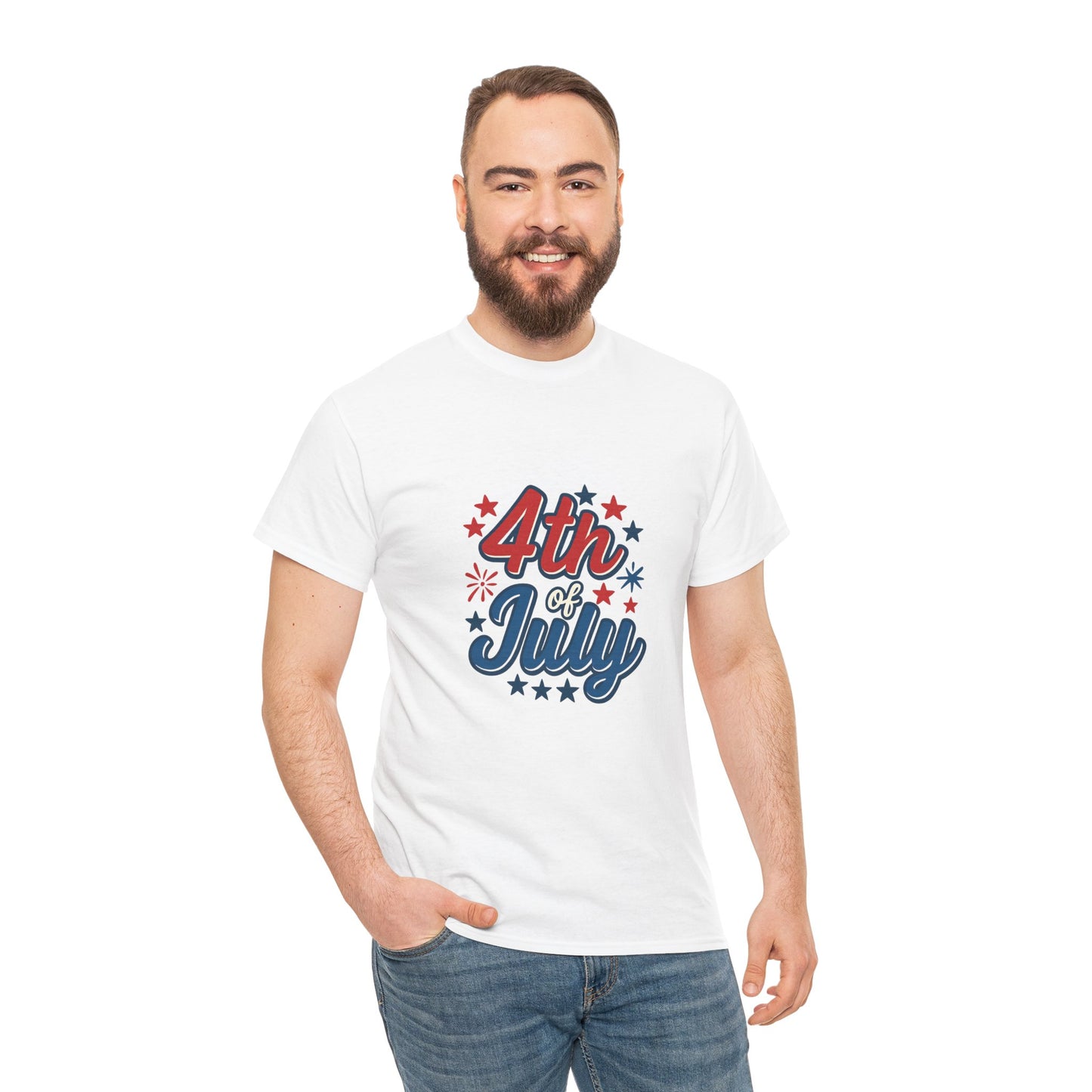 4th of July Graphic Tee, Patriotic Unisex Shirt, Summer BBQ Outfit, Independence Day Gift, USA Celebration Clothing