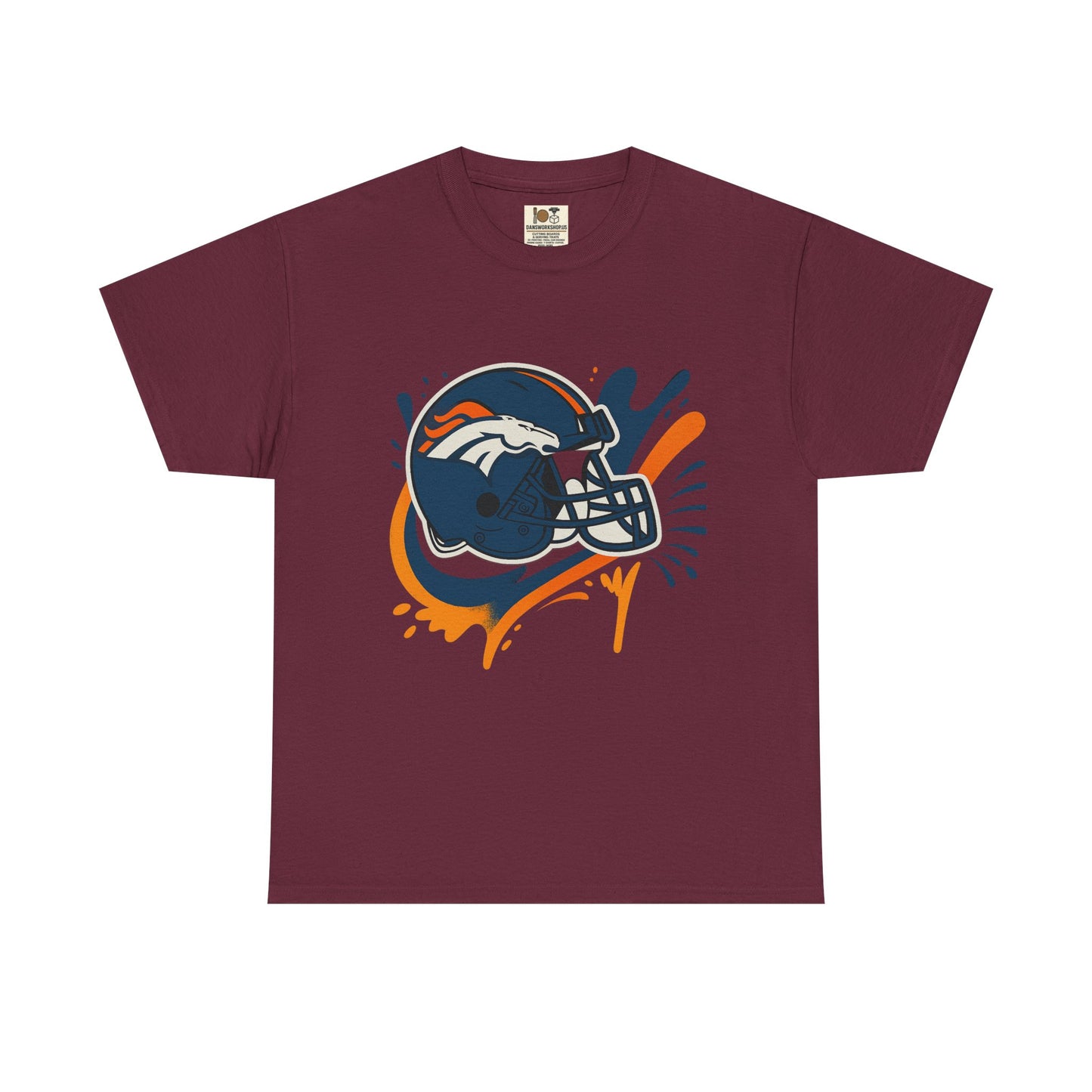 Denver Broncos Heavy Cotton Tee, Sports Team Shirt, Game Day Apparel, Unisex T-Shirt, Football Fan Gift, Denver Merchandise