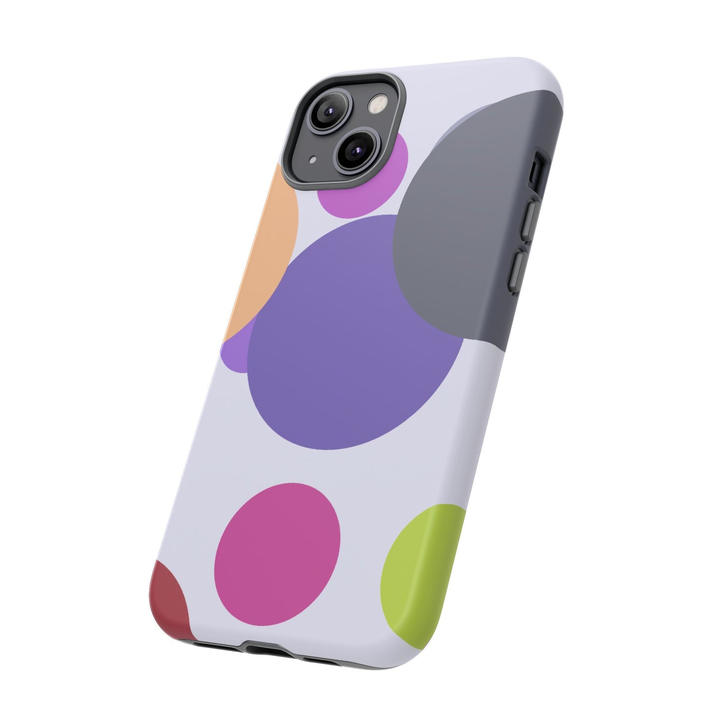 Colorful Geometric Phone Case, Bold Protective Cover for iPhone, Unique Gift for Trendy Teens, Fun Customizable Cases, Modern Design