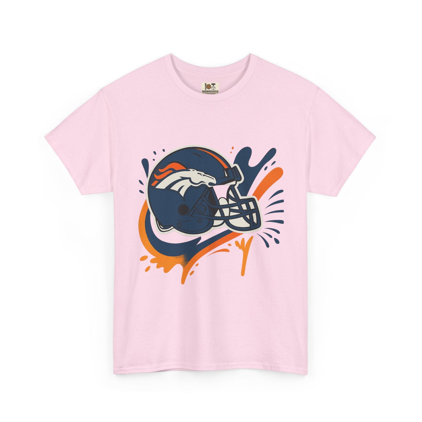 Denver Broncos Heavy Cotton Tee, Sports Team Shirt, Game Day Apparel, Unisex T-Shirt, Football Fan Gift, Denver Merchandise