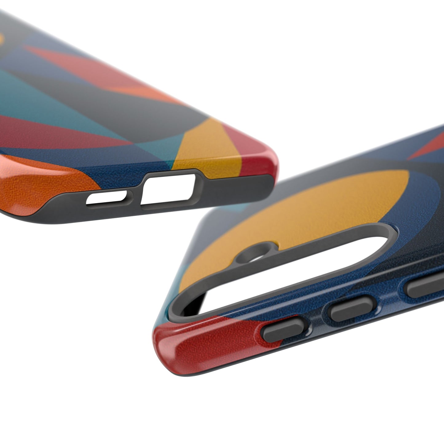 Vibrant Phone Case, Colorful Phone Cover, Geometric Design, Artistic Gift, Trendy Accessory, Vibrant Colors, Unique Design