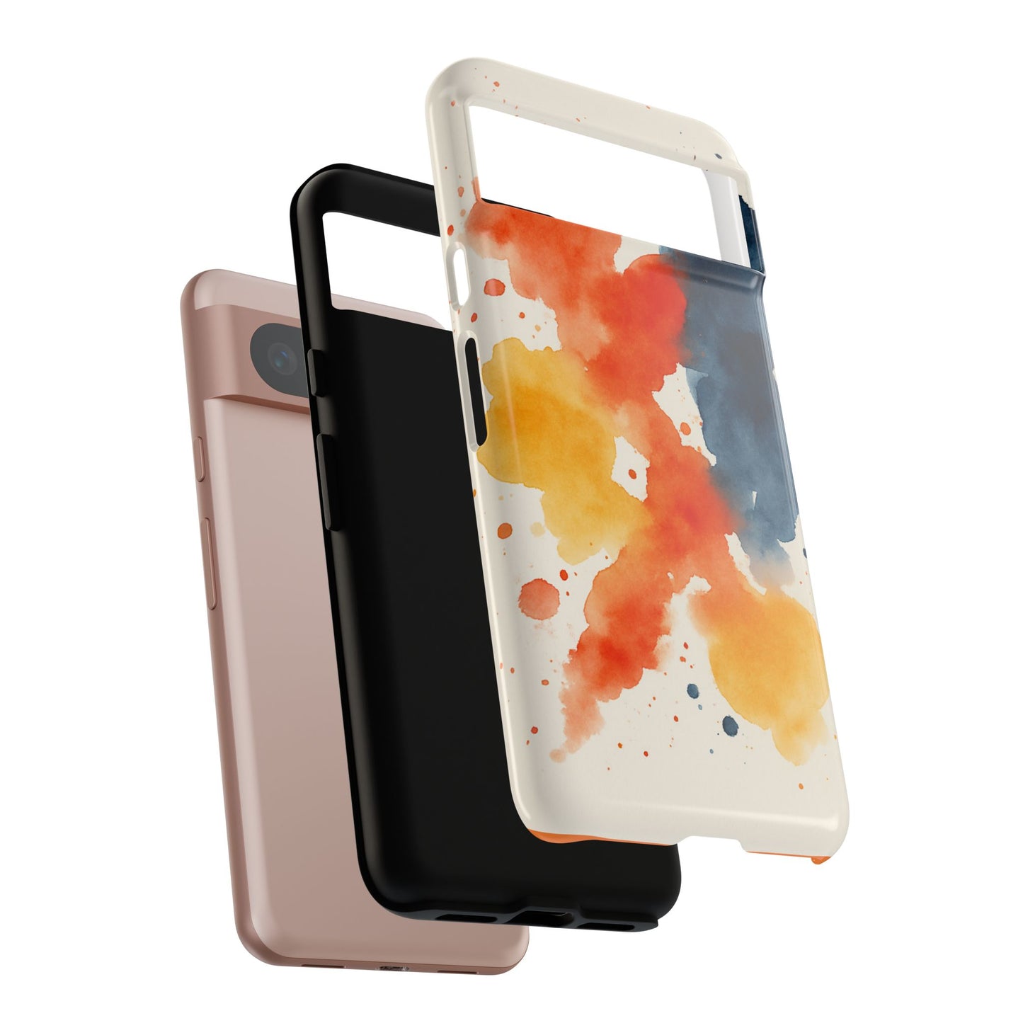 Watercolor Phone Case - Abstract Design, Tough Cases for Men & Women, Stylish Gift, Artistic Accessory for All Occasions