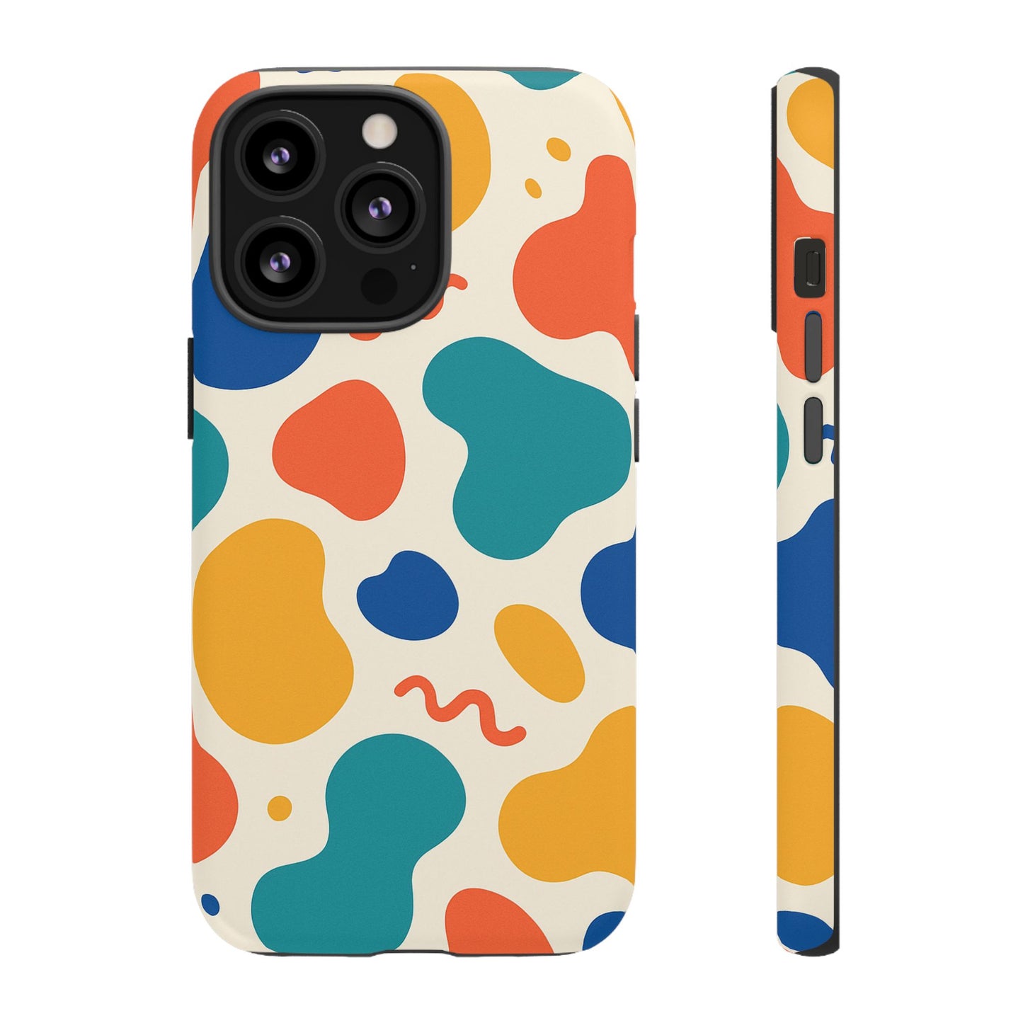 Colorful Phone Case with Abstract Design, Stylish Phone Cover, Trendy Tech Accessory for Her, Unique Gift Idea, Fun Patterned Case