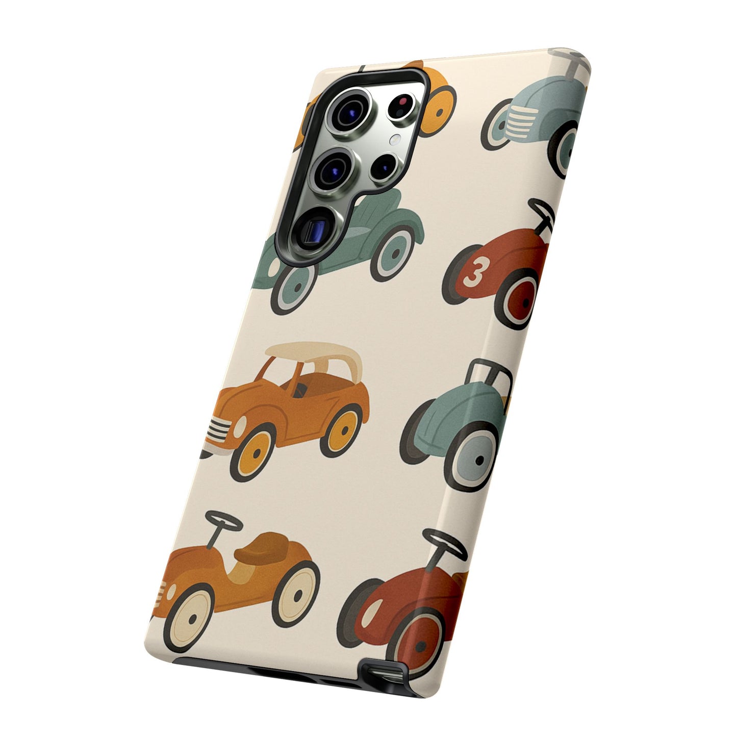 Vintage Car Phone Case, Tough Cases, Kids Gift, Car Lover Accessory, Retro Style, Phone Protection, Unique Design, pedal cars