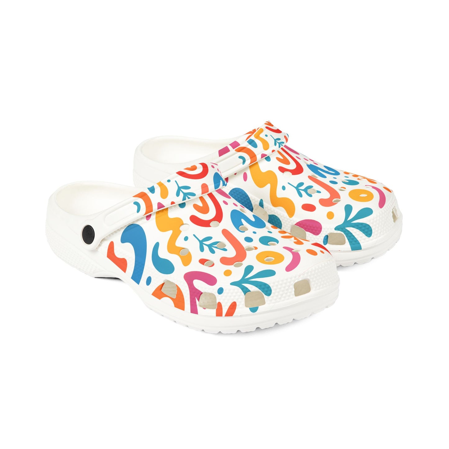 Colorful AOP EVA Foam Rubber Shoes with Vibrant Floral Design, Slip-On Clogs, Fun Garden Shoes, All-Occasion Footwear, Summer Style, [...]