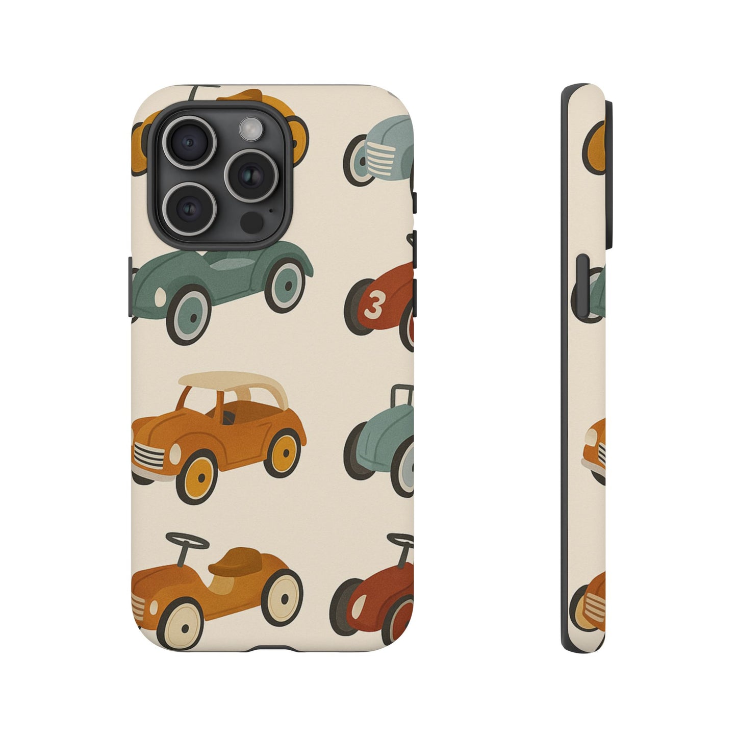 Vintage Car Phone Case, Tough Cases, Kids Gift, Car Lover Accessory, Retro Style, Phone Protection, Unique Design, pedal cars