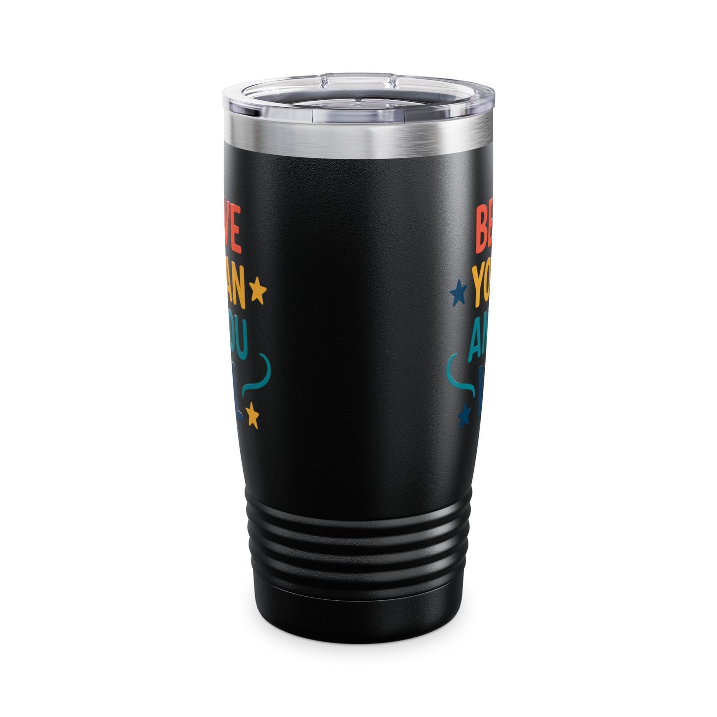 Inspirational Ringneck Tumbler - Believe You Can and You Will, Motivational Travel Mug, Great Gift for Dreamers, Perfect for On-the-Go [...]
