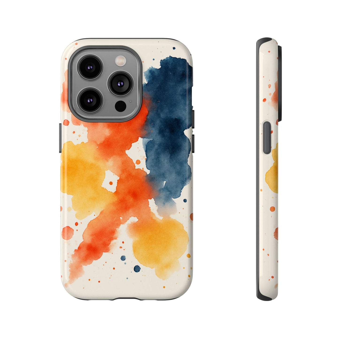 Watercolor Phone Case - Abstract Design, Tough Cases for Men & Women, Stylish Gift, Artistic Accessory for All Occasions